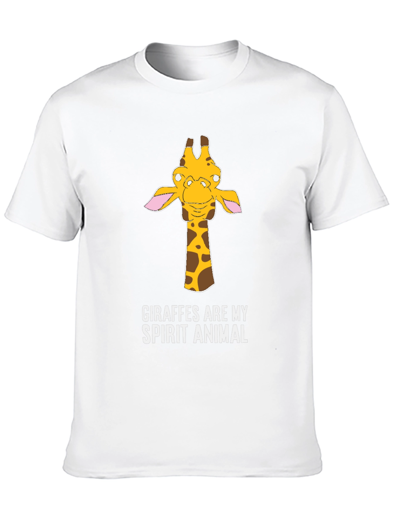 Giraffe Spirit Animal Graphic Tee - Casual Cotton T-Shirt