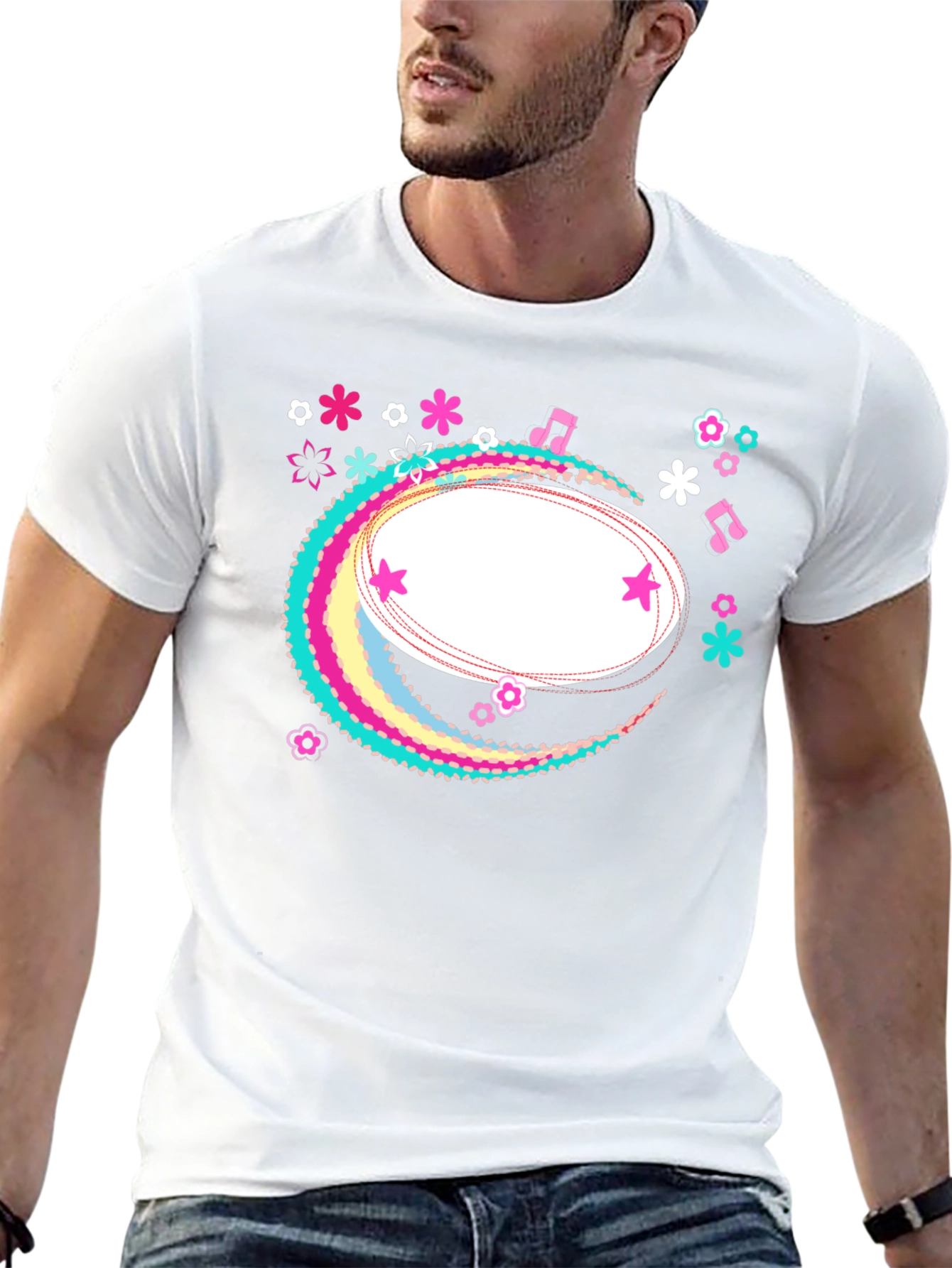 Funky Floral Graphic Tee