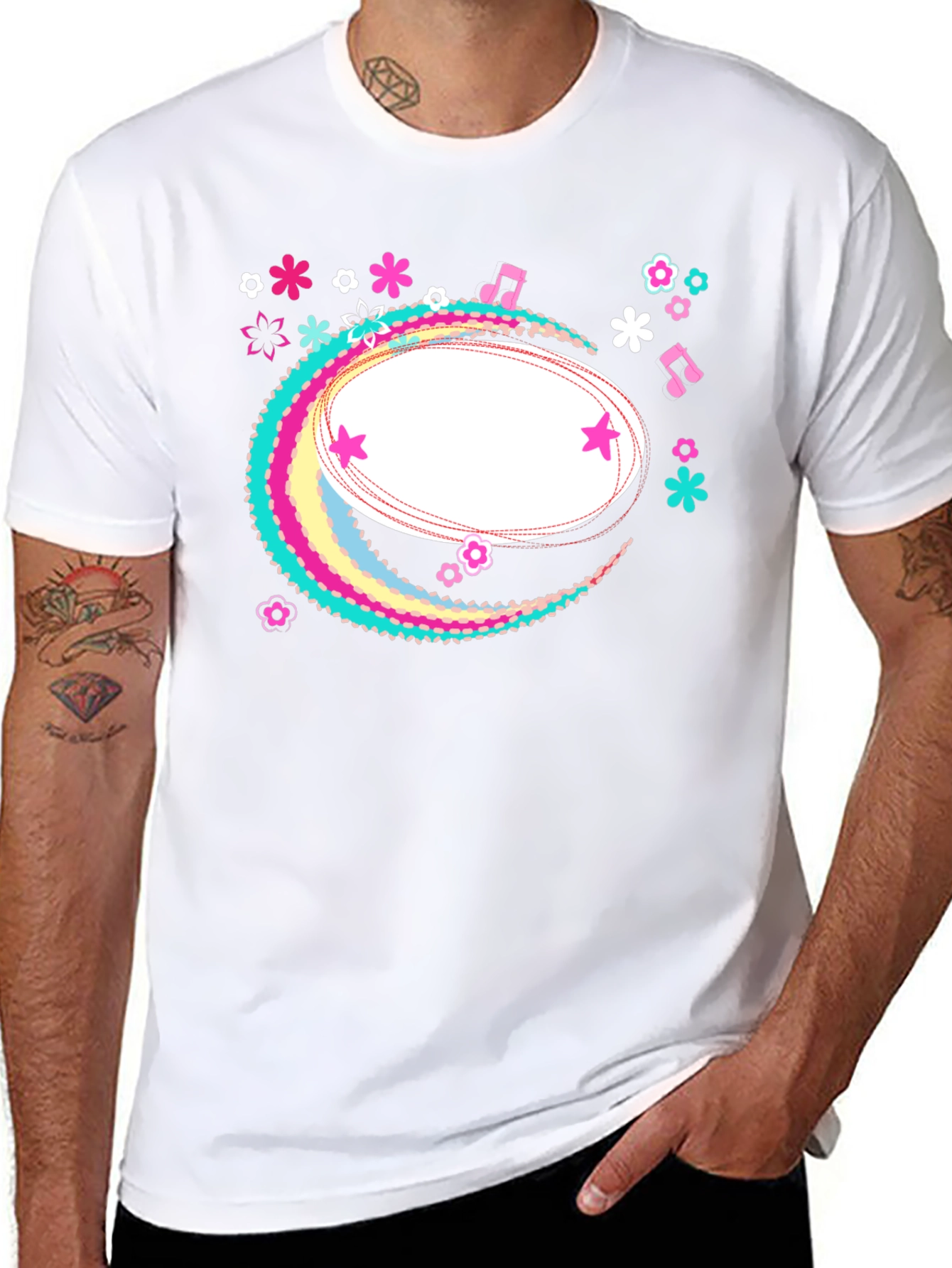 Funky Floral Graphic Tee