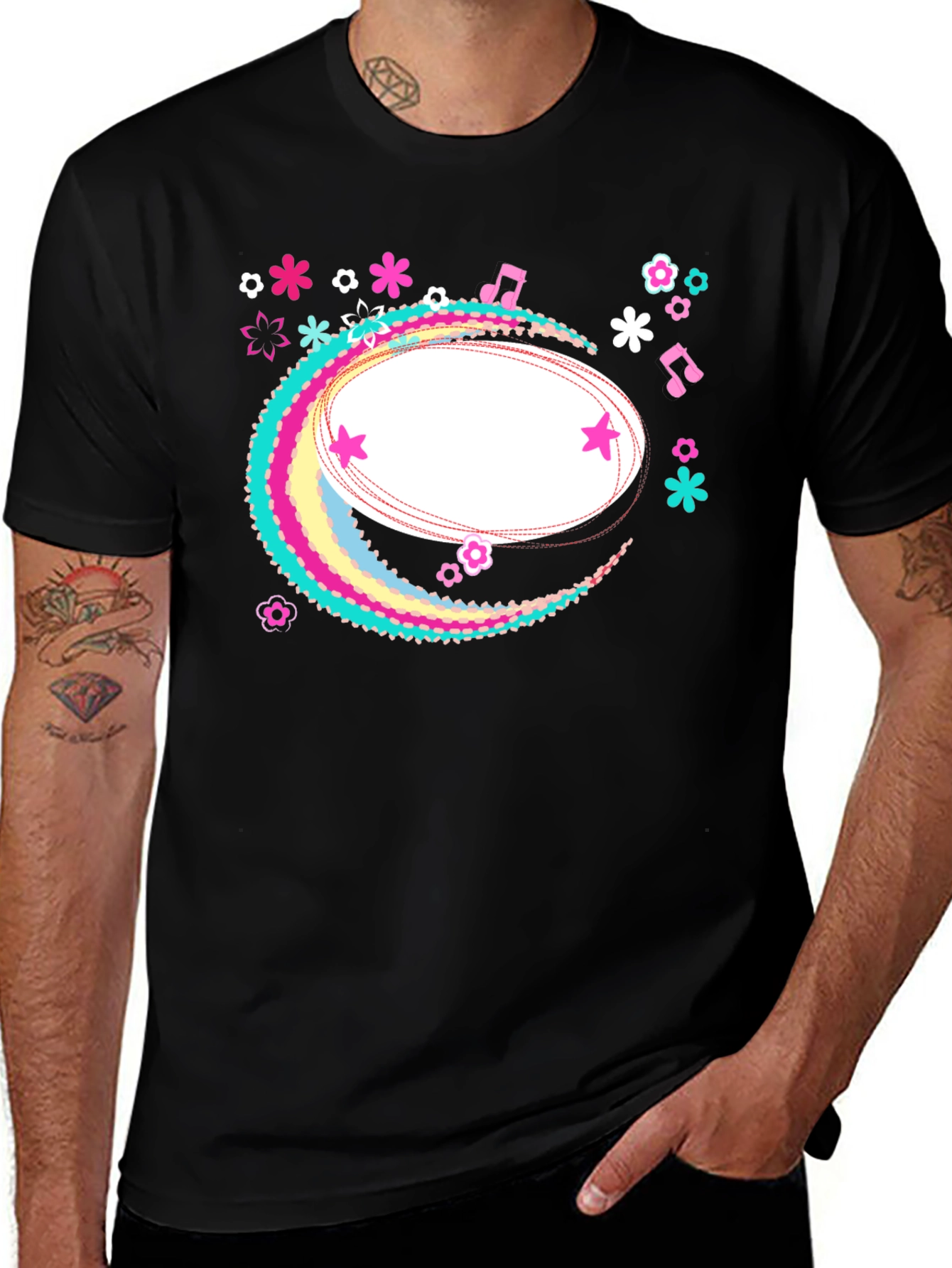 Funky Floral Graphic Tee