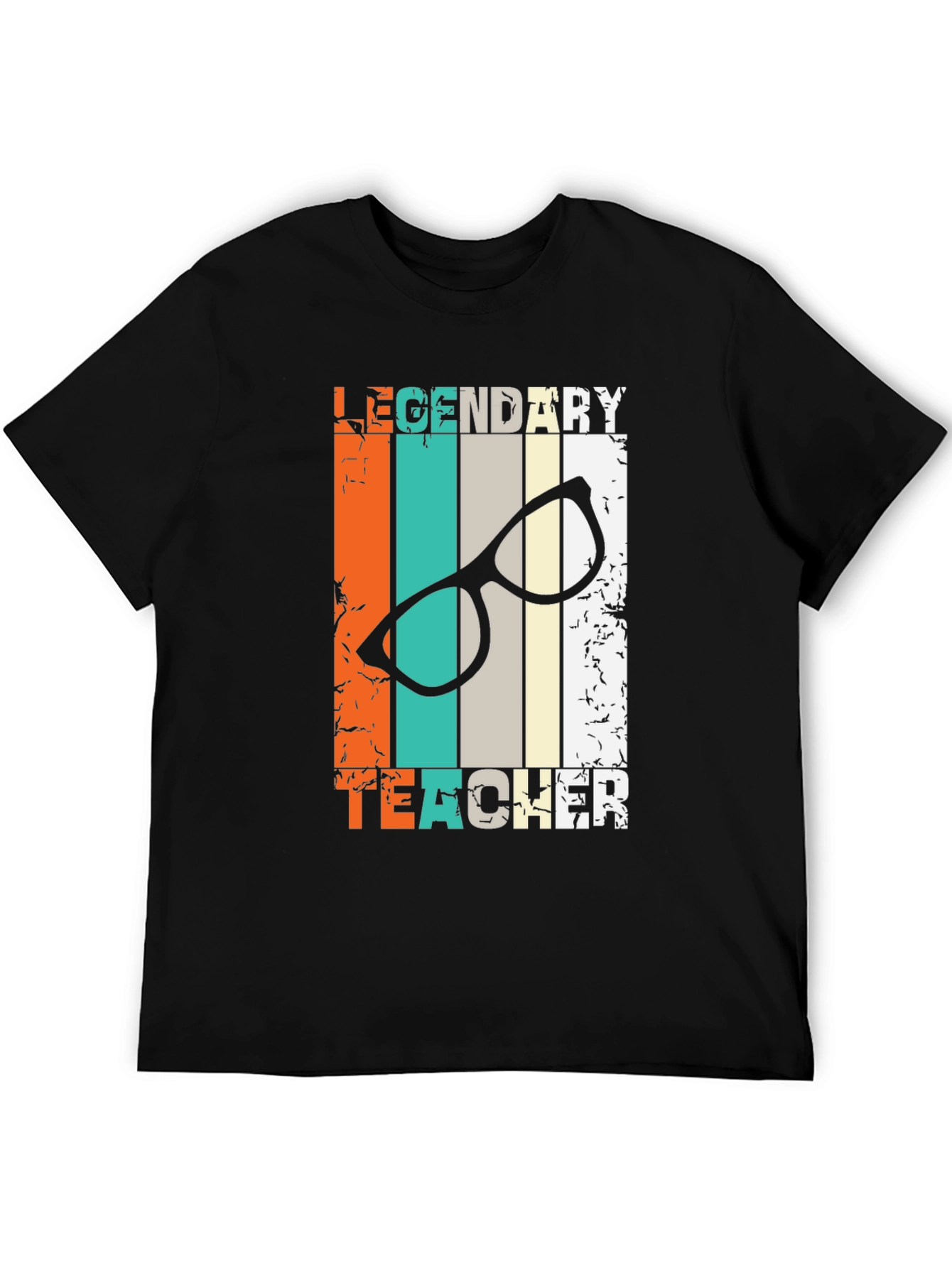 Legendary Teacher Graphic Tee - Black Cotton T-Shirt