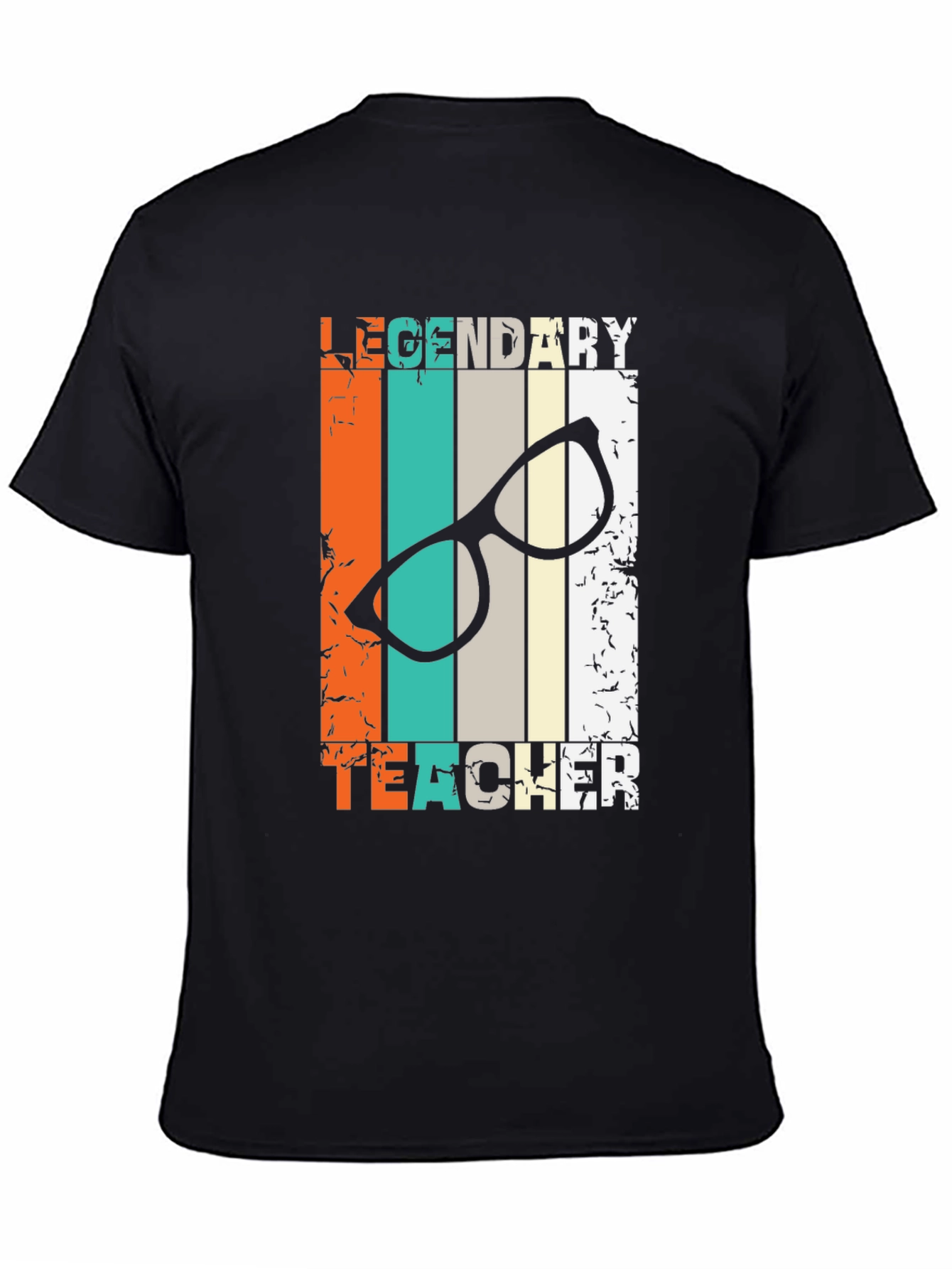 Legendary Teacher Graphic Tee - Black Cotton T-Shirt