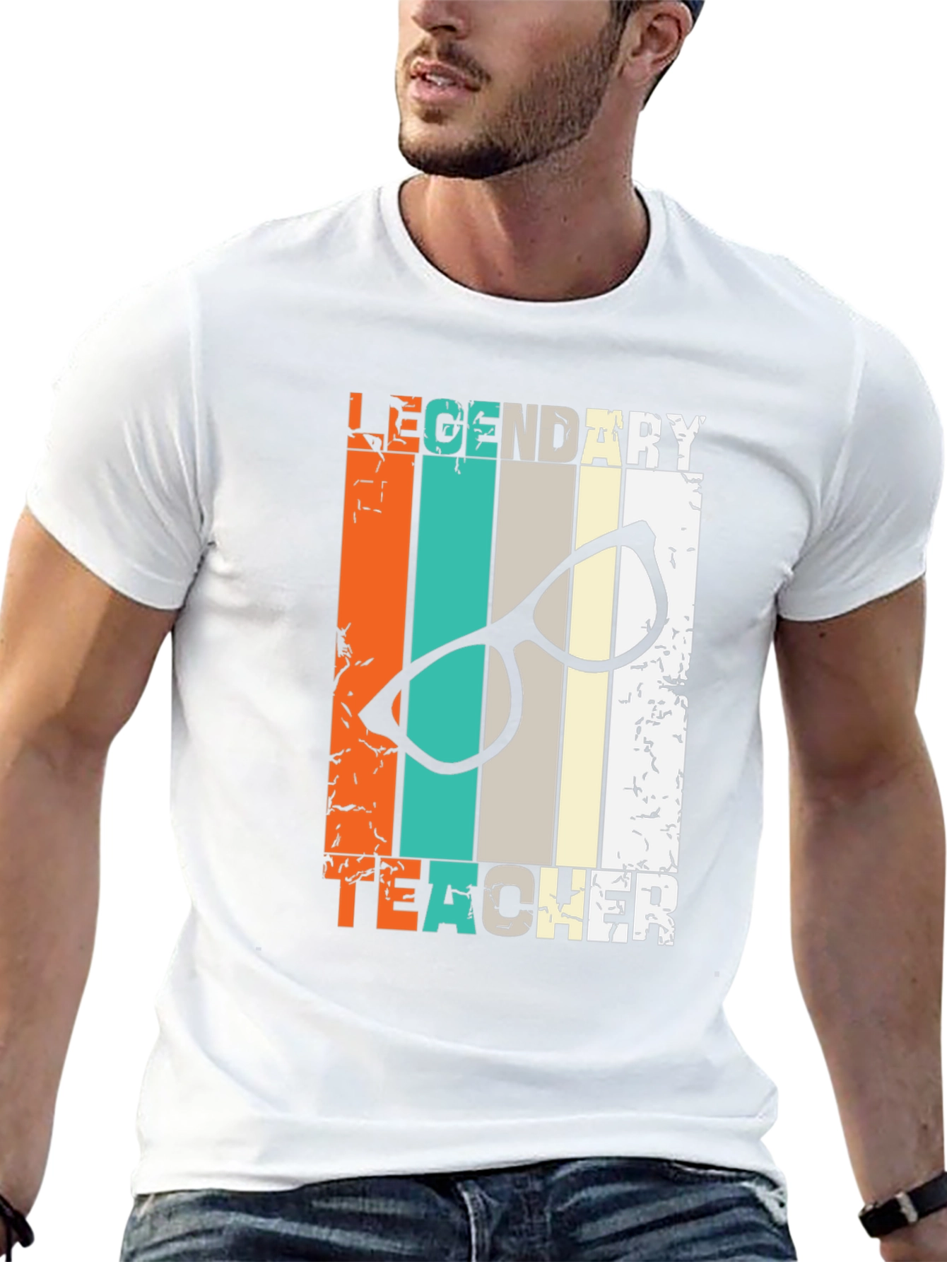 Legendary Teacher Graphic Tee - Black Cotton T-Shirt
