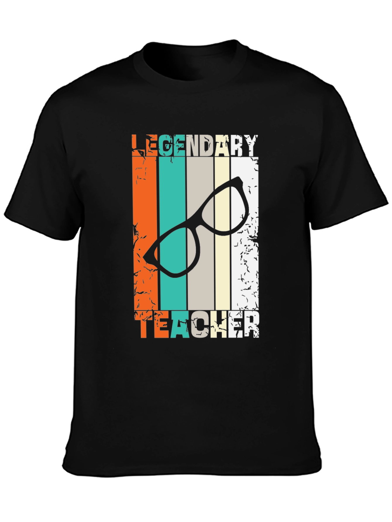 Legendary Teacher Graphic Tee - Black Cotton T-Shirt