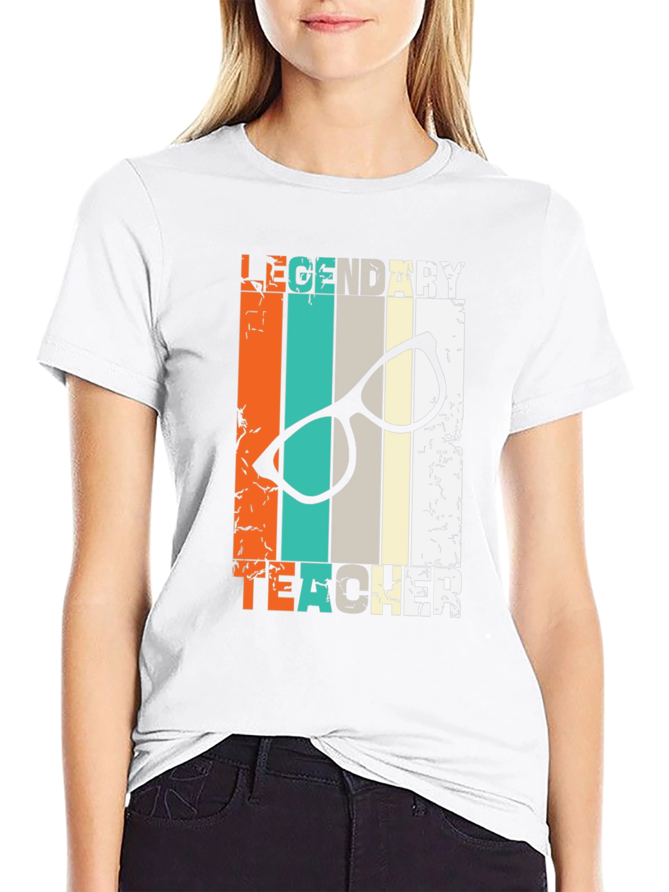 Legendary Teacher Graphic Tee - Black Cotton T-Shirt
