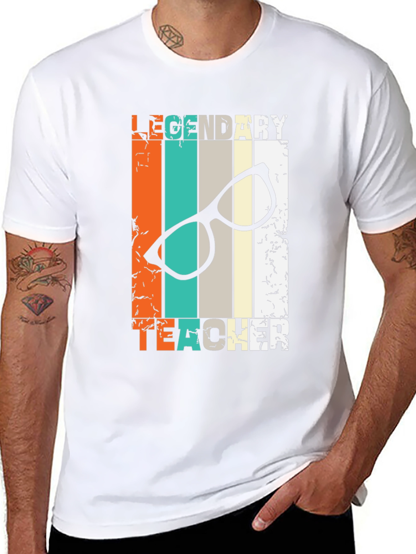 Legendary Teacher Graphic Tee - Black Cotton T-Shirt
