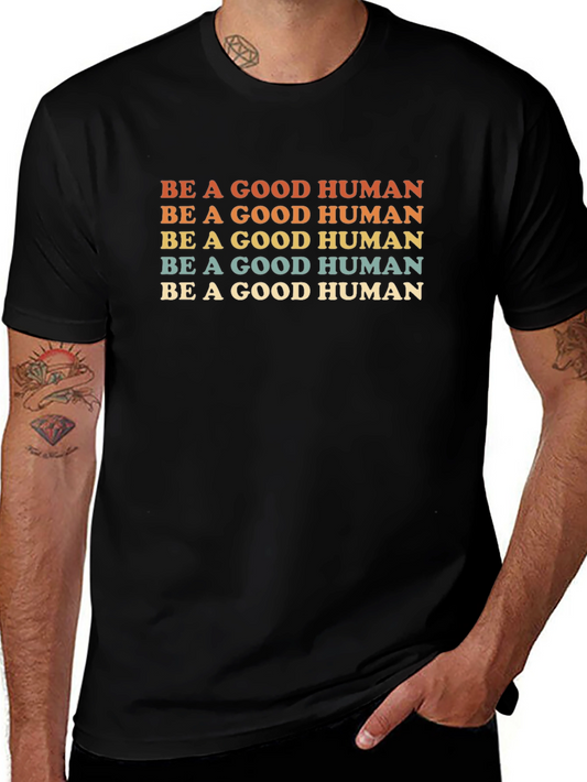 Be a Good Human Retro Graphic Tee