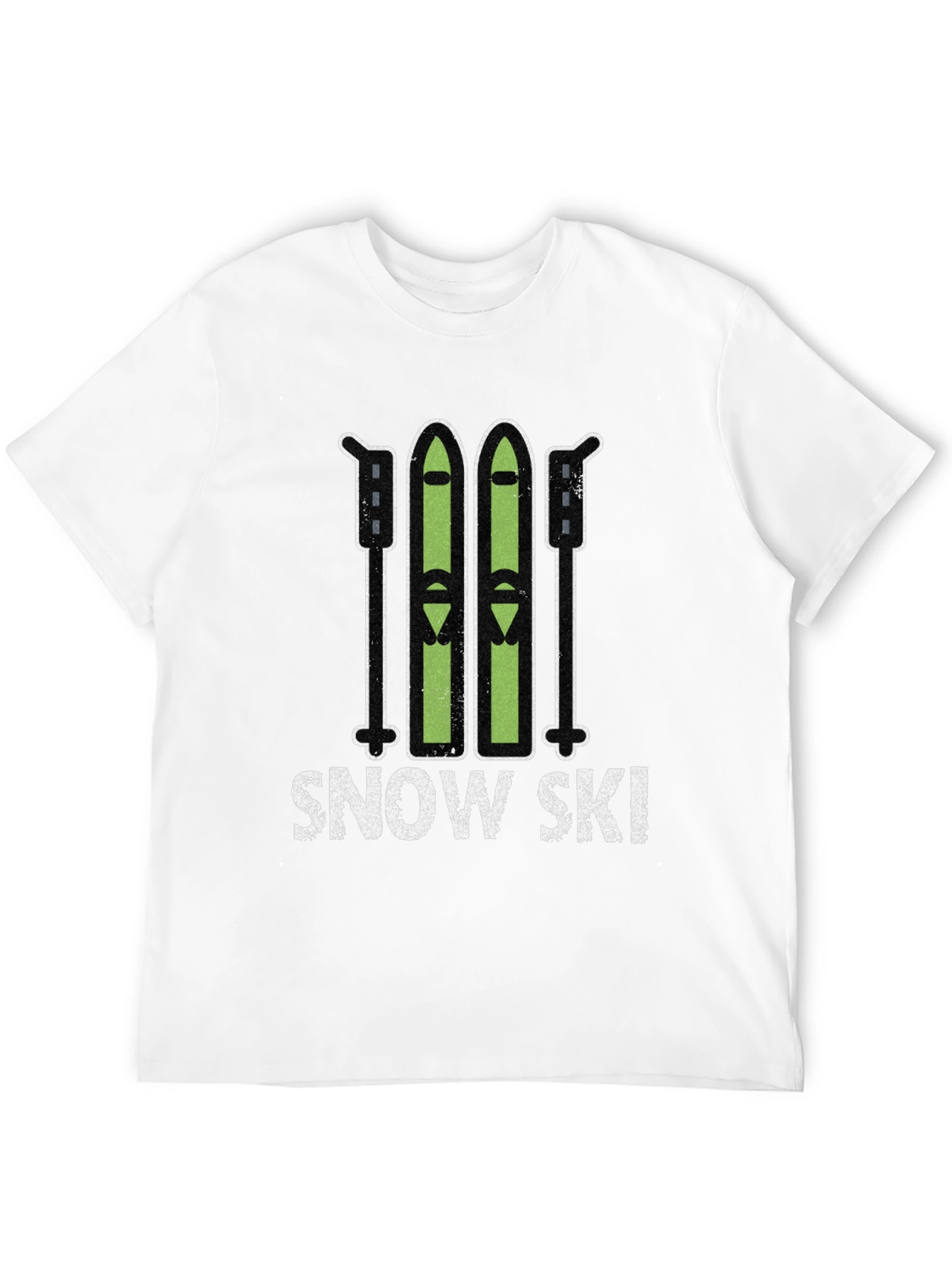 Snow Ski Graphic Tee - Winter Sports T-Shirt
