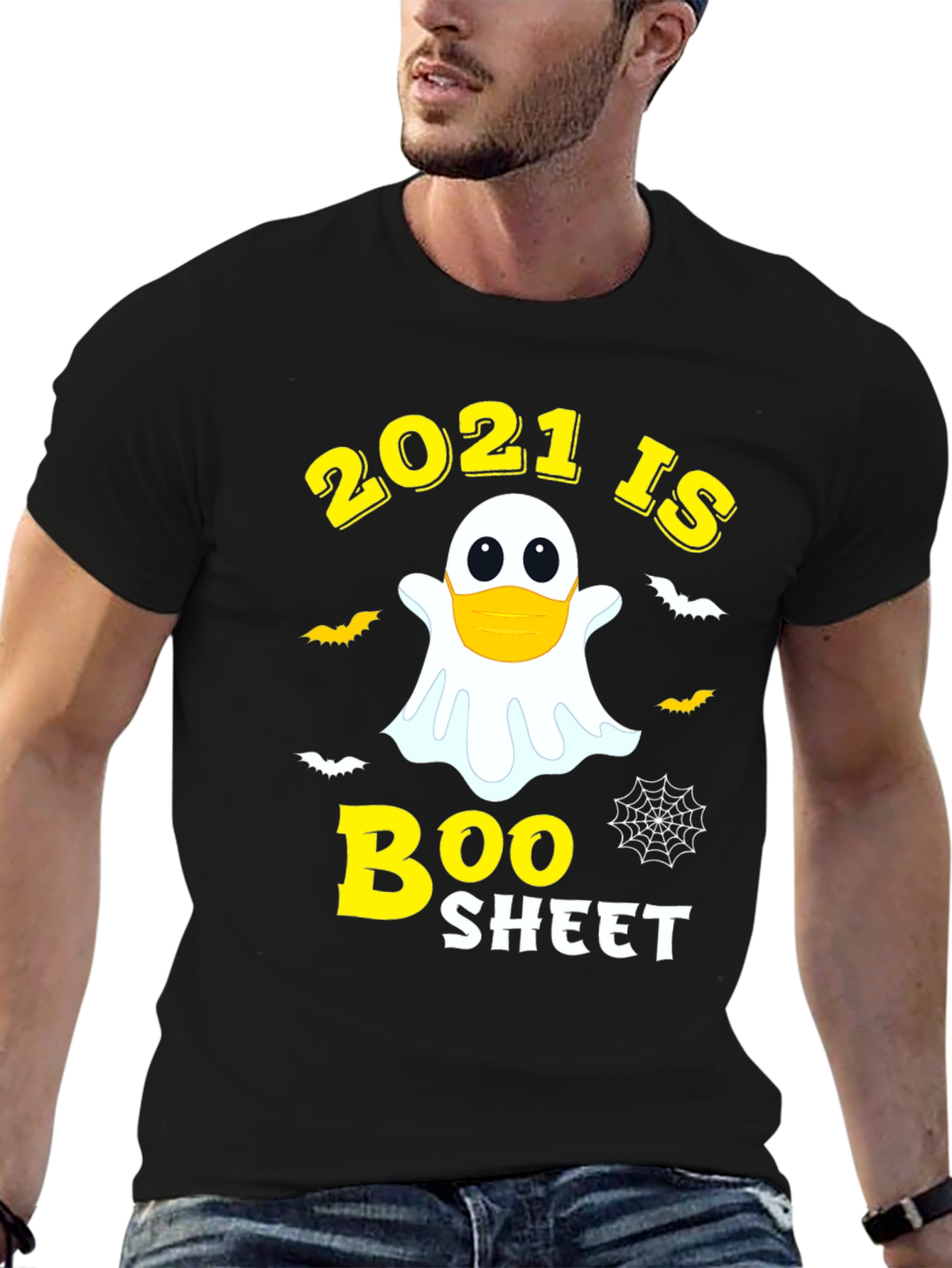 2021 Is Boo Sheet Funny Halloween Ghost T-Shirt