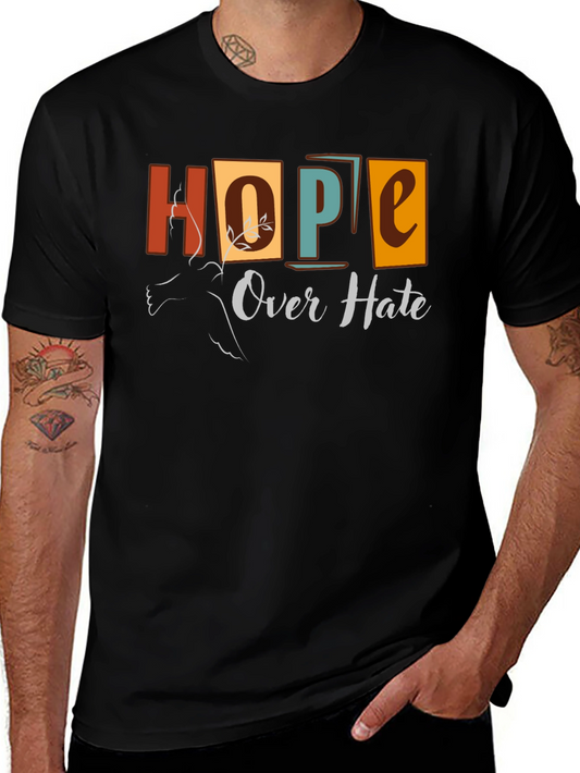 Hope Over Hate Graphic Tee - Unisex Soft Cotton T-Shirt