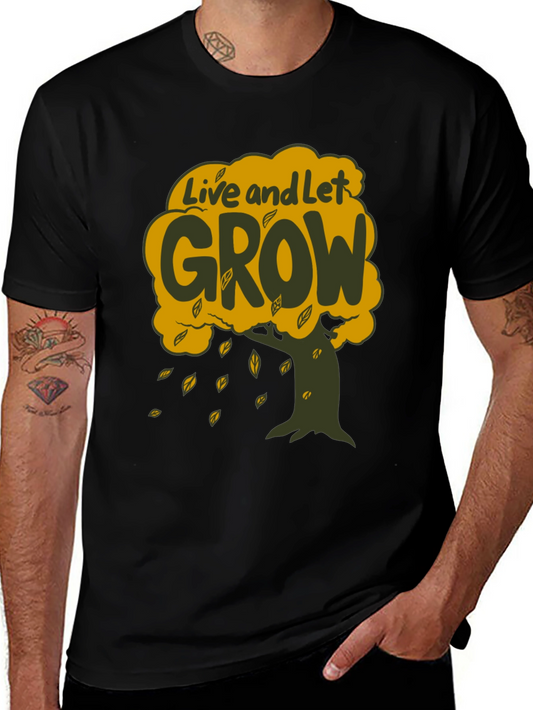 Live and Let Grow T-Shirt - Tree Graphic Tee