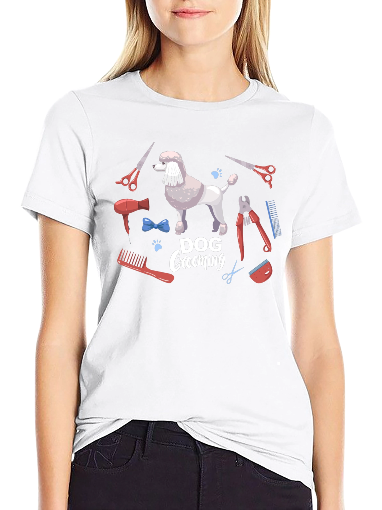 Dog Grooming T-Shirt Poodle Tee Pet Lover Gift