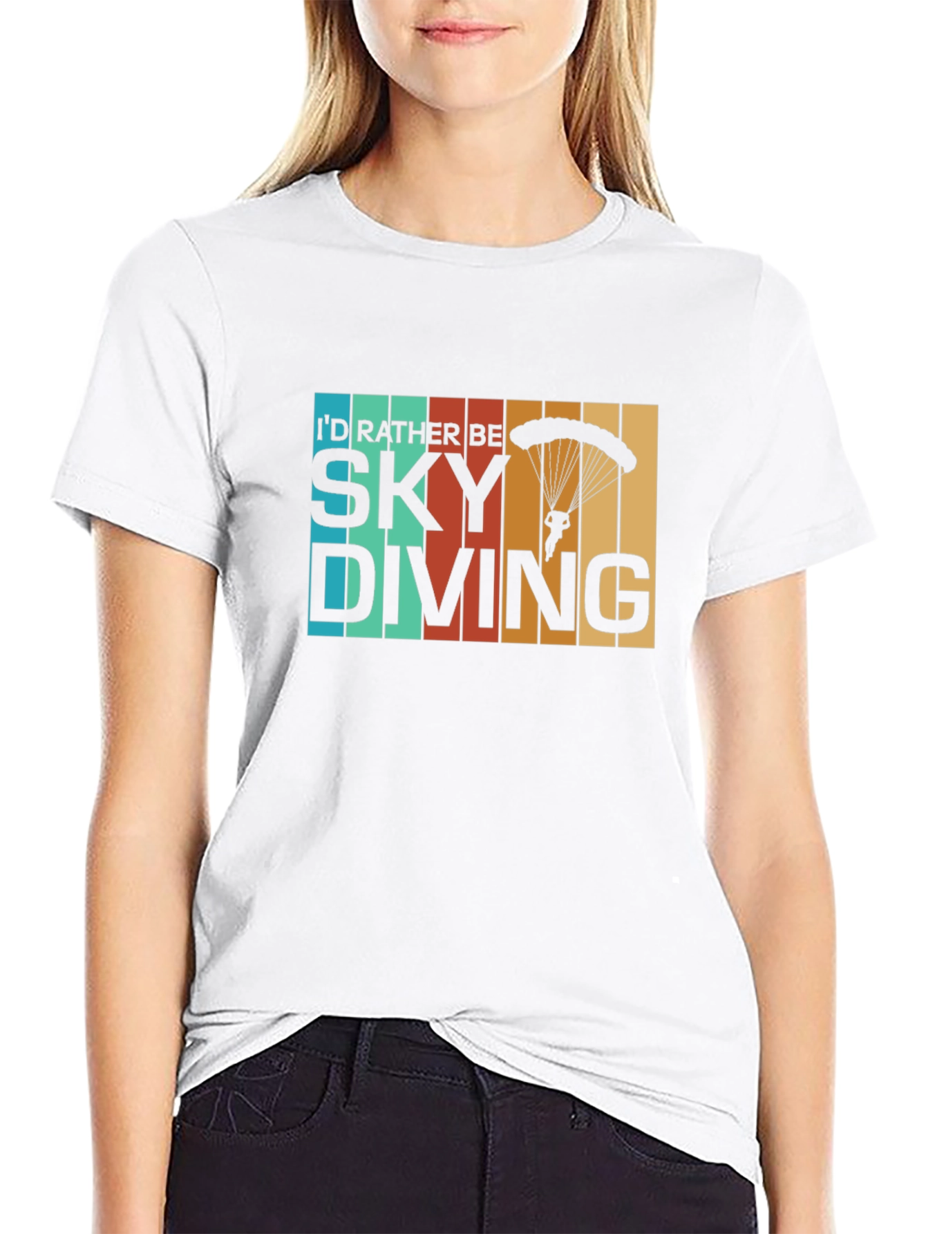 Skydiving Graphic Tee - Retro Style