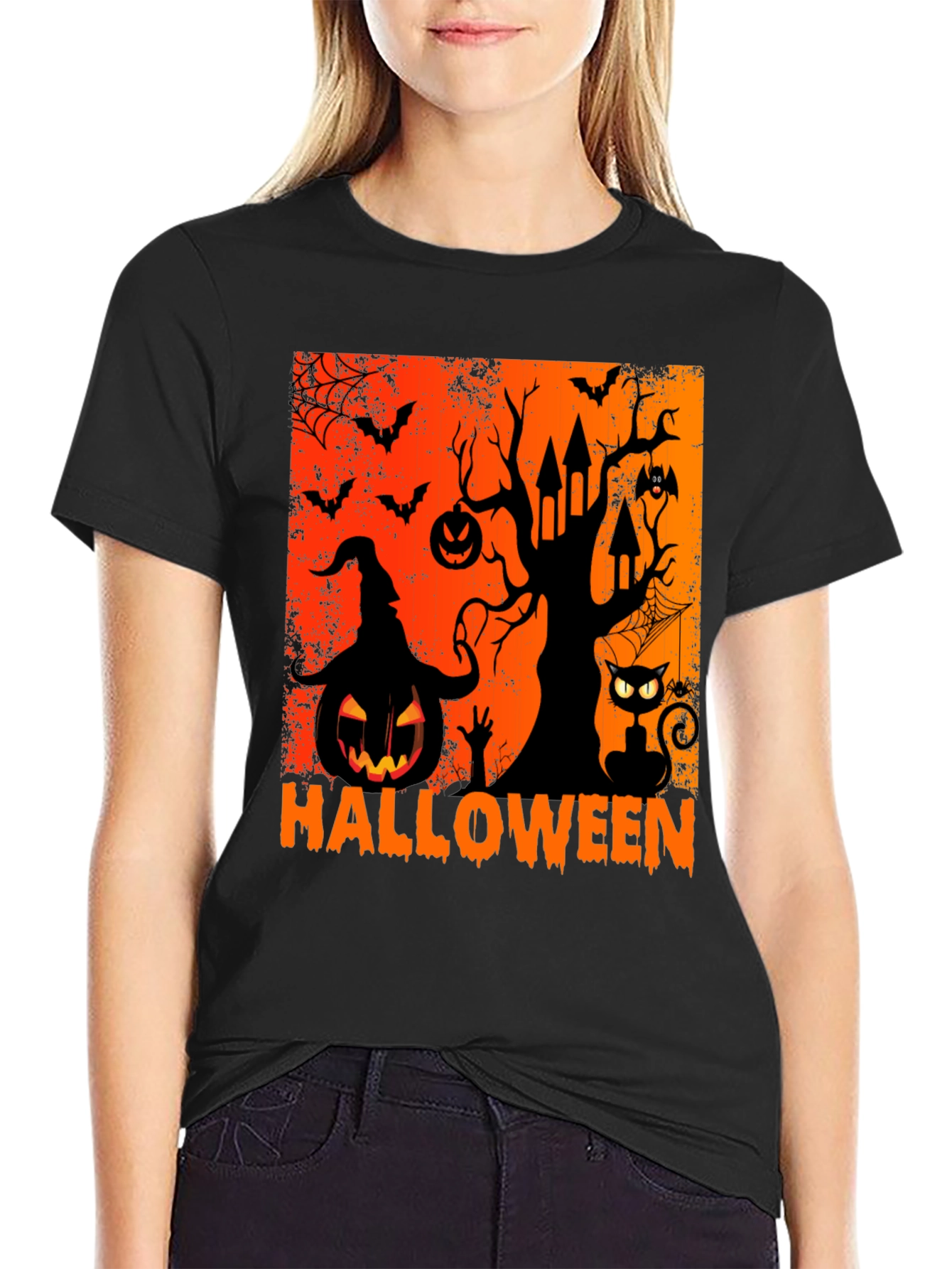 Halloween Graphic Tee - Spooky Season Shirt