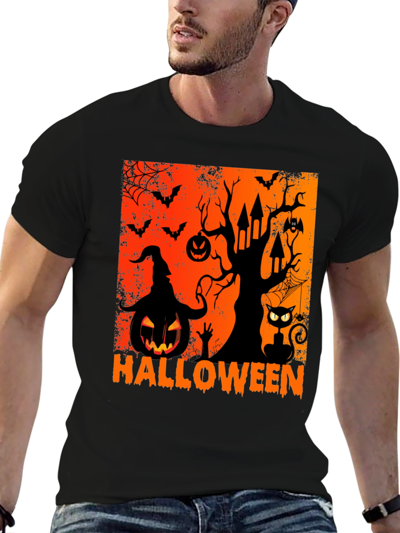 Halloween Graphic Tee - Spooky Season Shirt