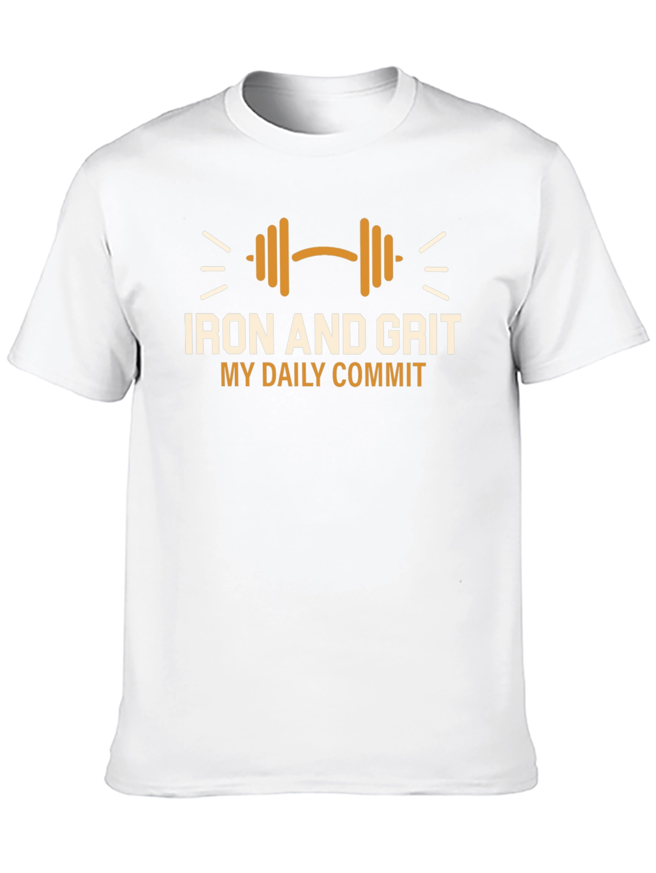 Iron and Grit Motivational Gym T-Shirt