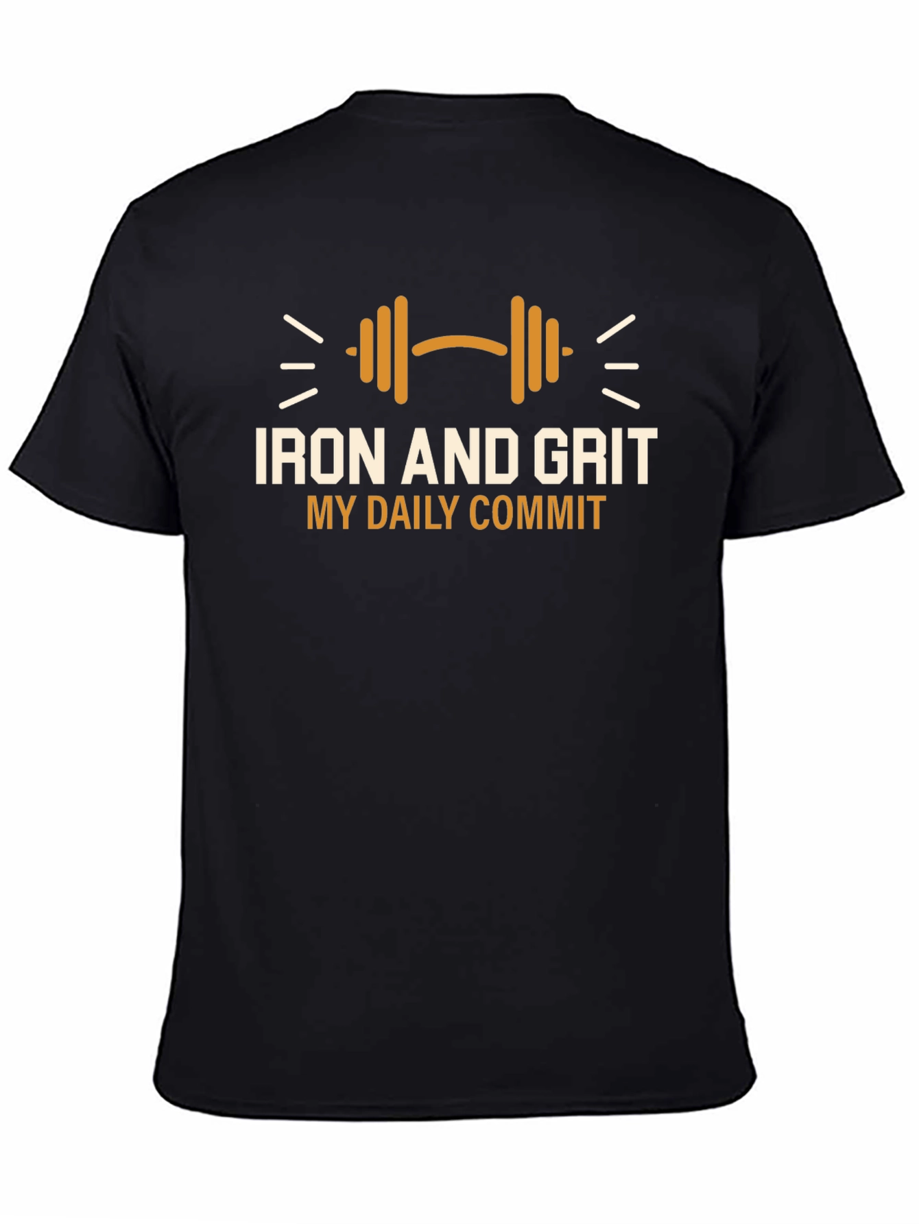Iron and Grit Motivational Gym T-Shirt