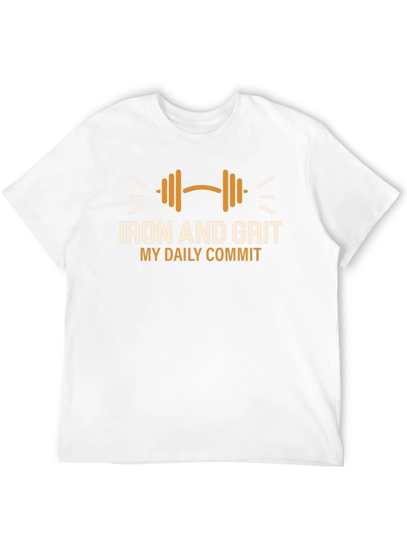 Iron and Grit Motivational Gym T-Shirt