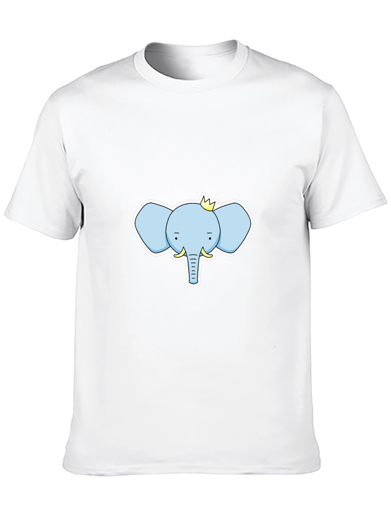 Elephant King Graphic Tee - Black Cotton T-Shirt