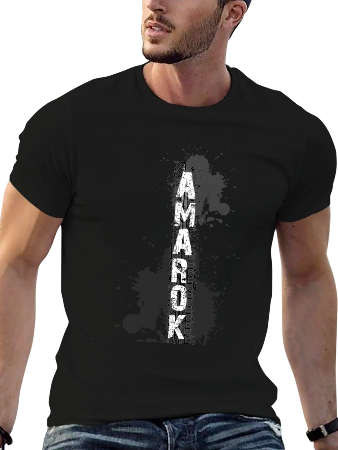 Amarok Graphic Tee - Black Cotton T-Shirt