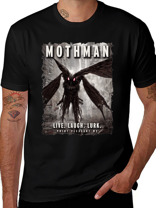Mothman T-Shirt - Live Laugh Lurk - Point Pleasant WV