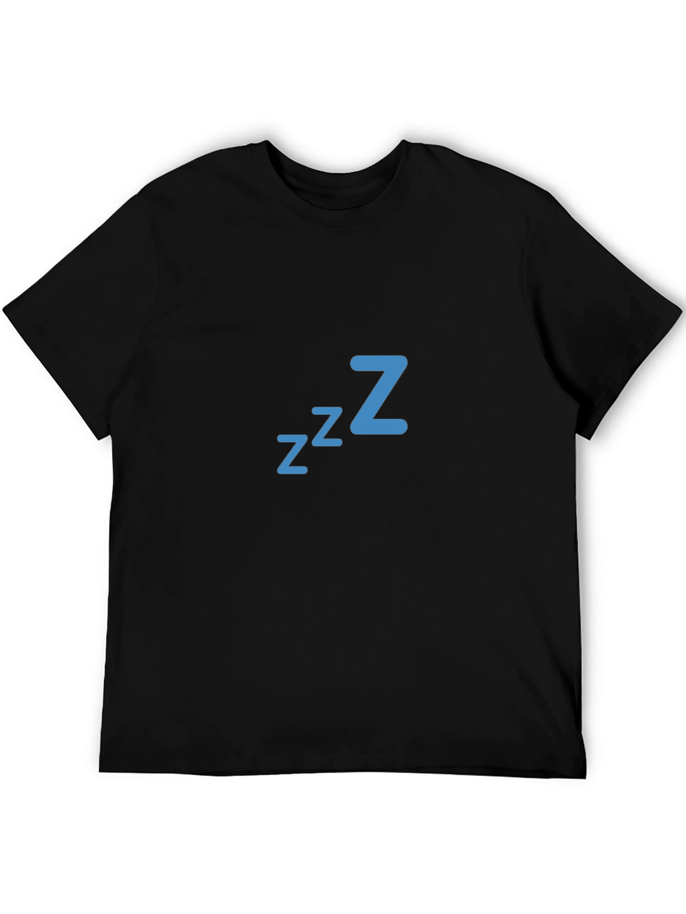 Zzz Sleep Mode Graphic Tee - Soft Black Cotton