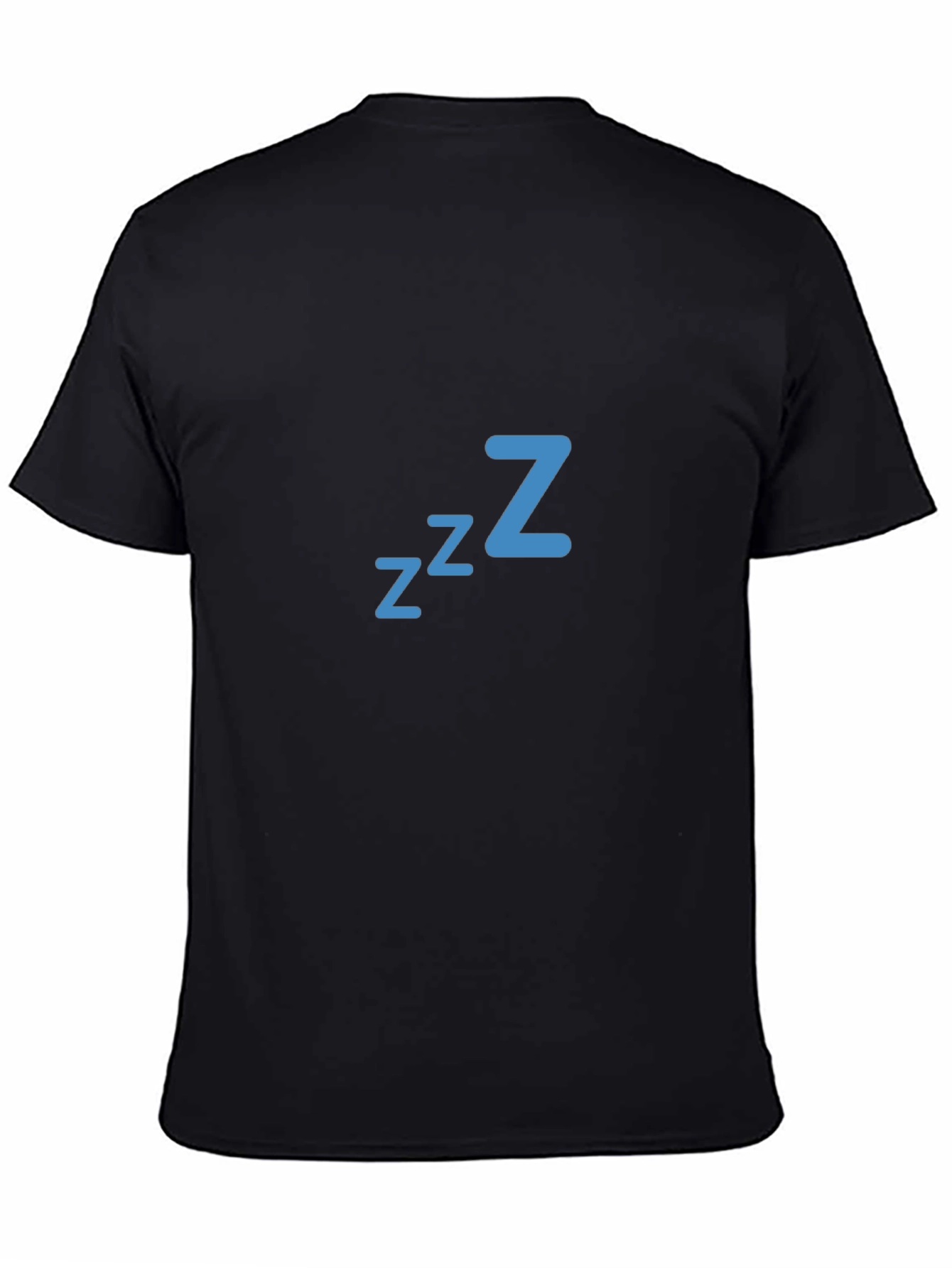 Zzz Sleep Mode Graphic Tee - Soft Black Cotton