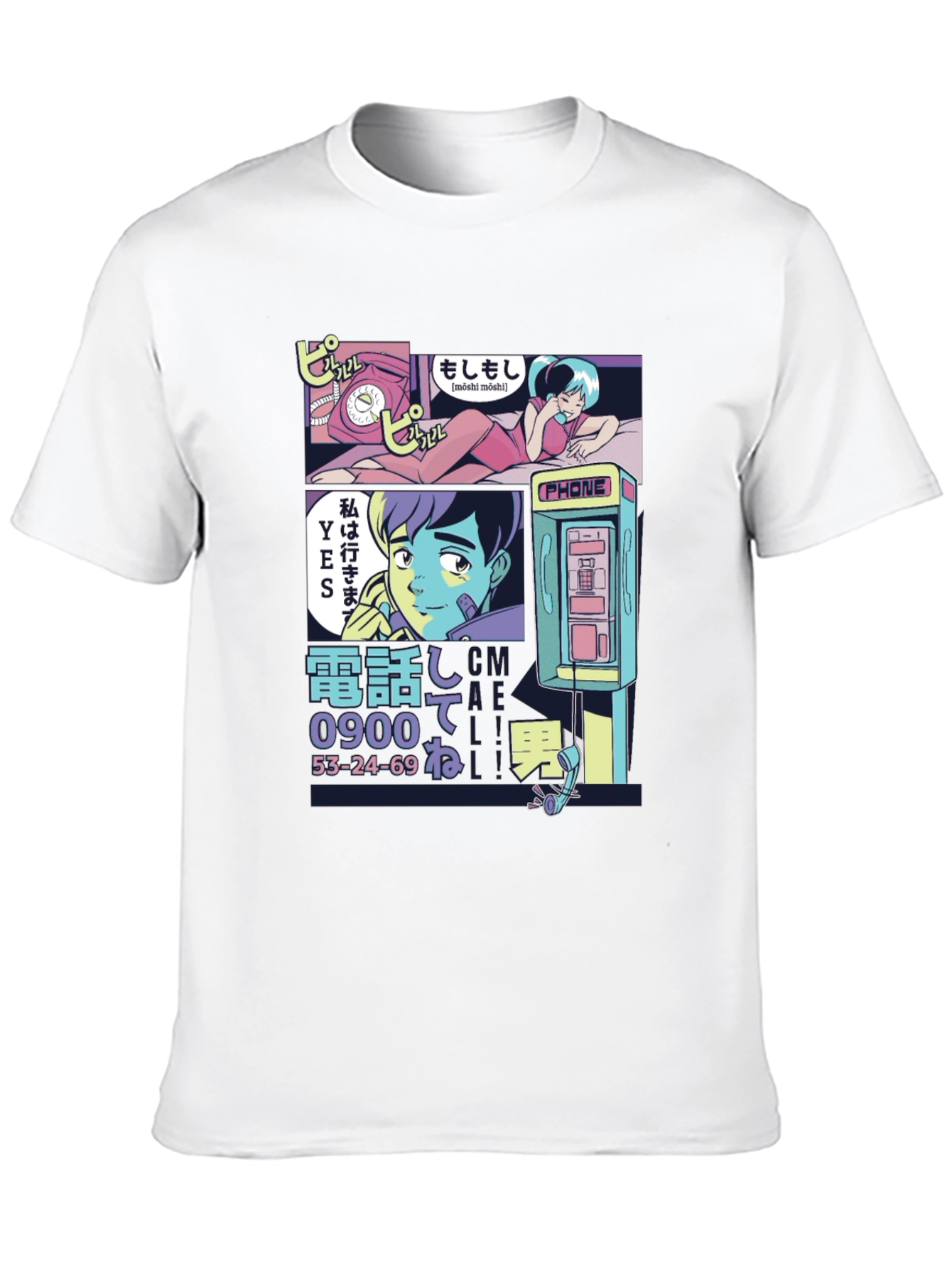 Retro Anime Style Graphic T-Shirt