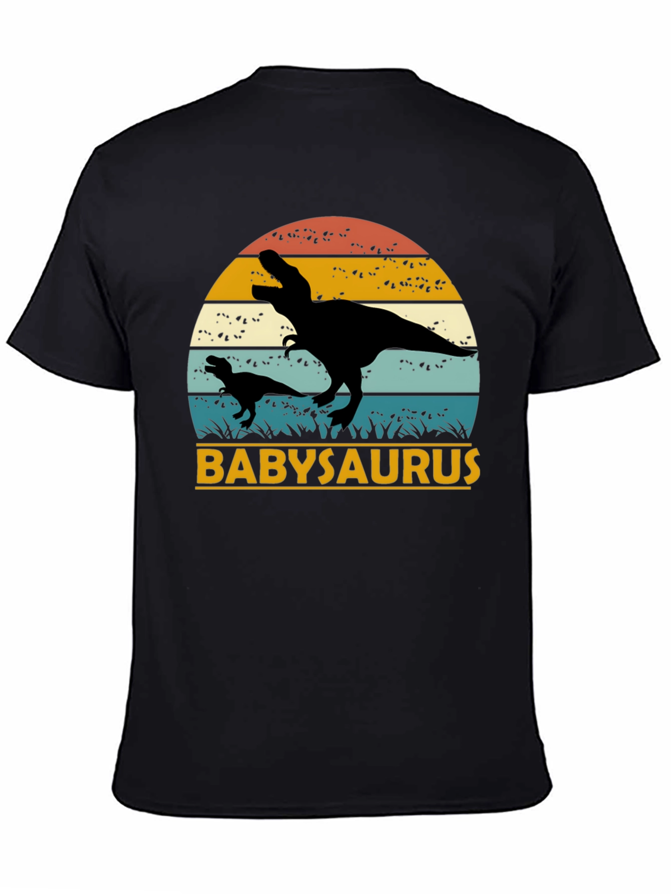 Babysaurus Rex T-Shirt - Black Dinosaur Tee