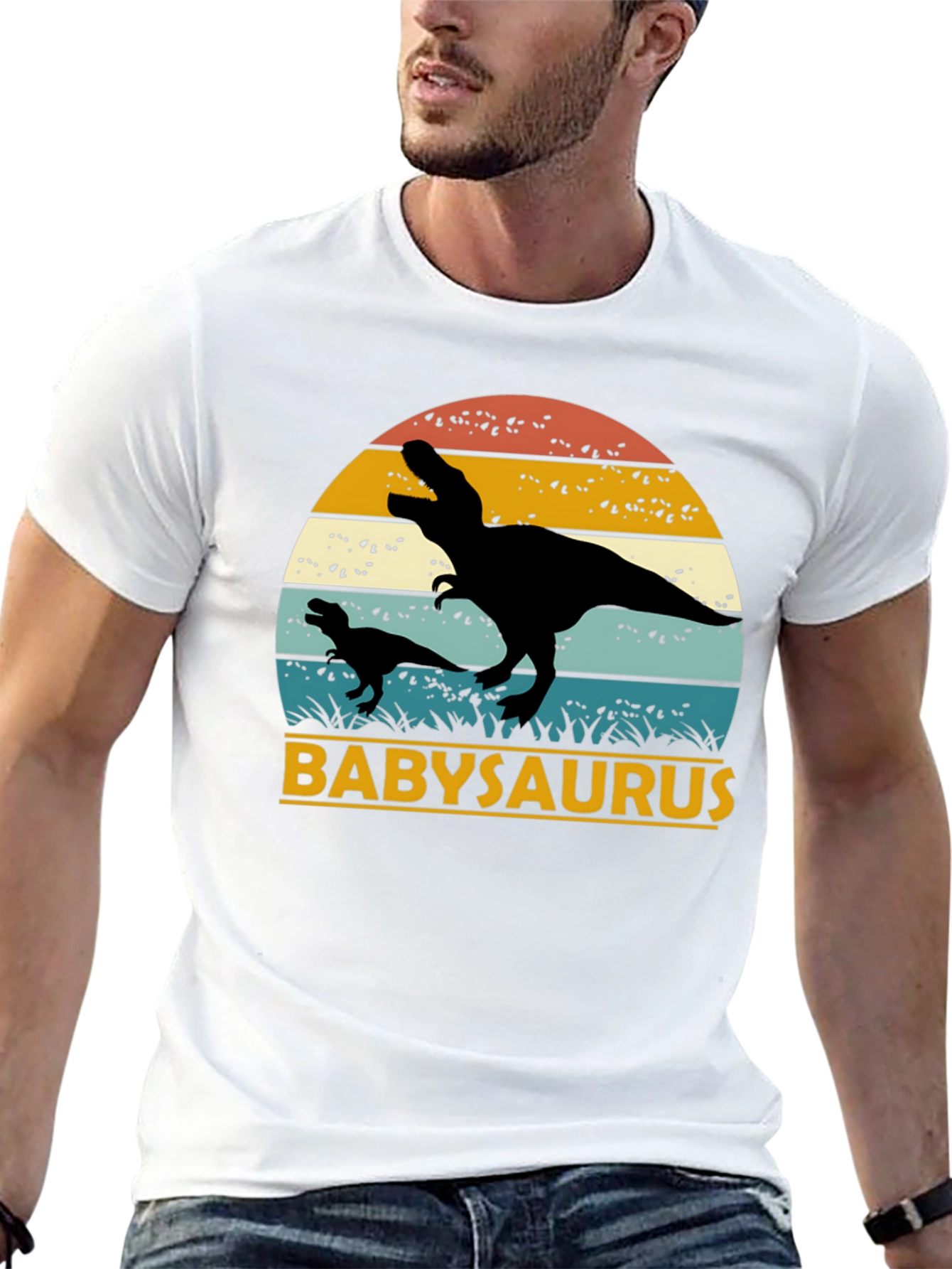 Babysaurus Rex T-Shirt - Black Dinosaur Tee