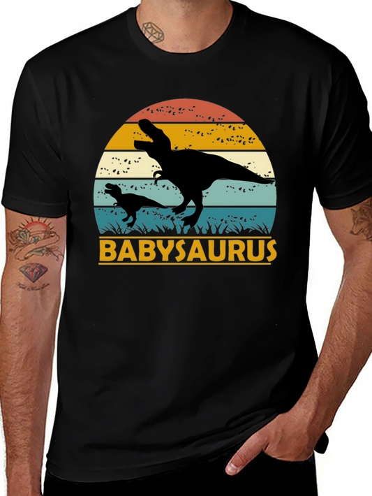 Babysaurus Rex T-Shirt - Black Dinosaur Tee