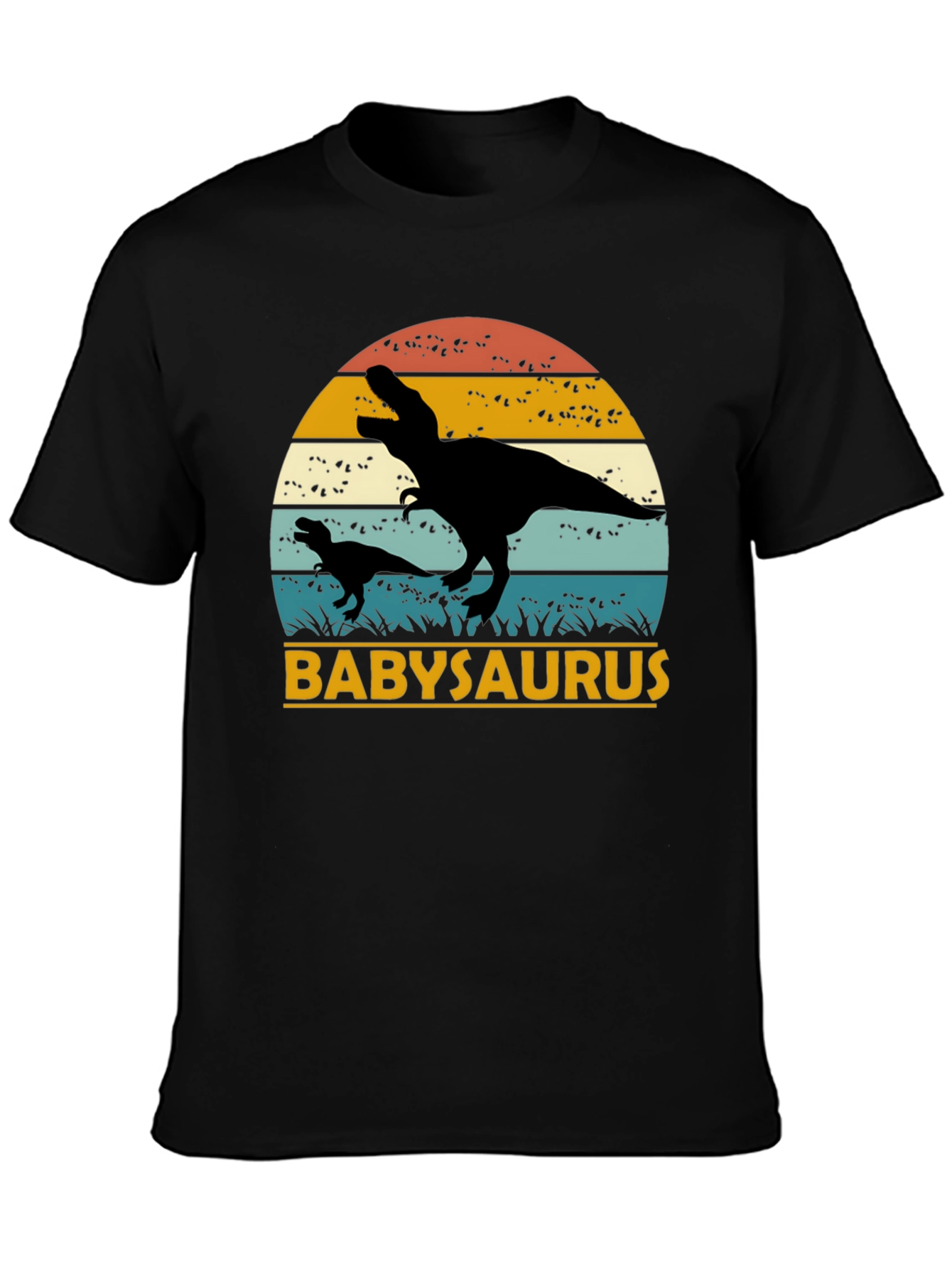 Babysaurus Rex T-Shirt - Black Dinosaur Tee