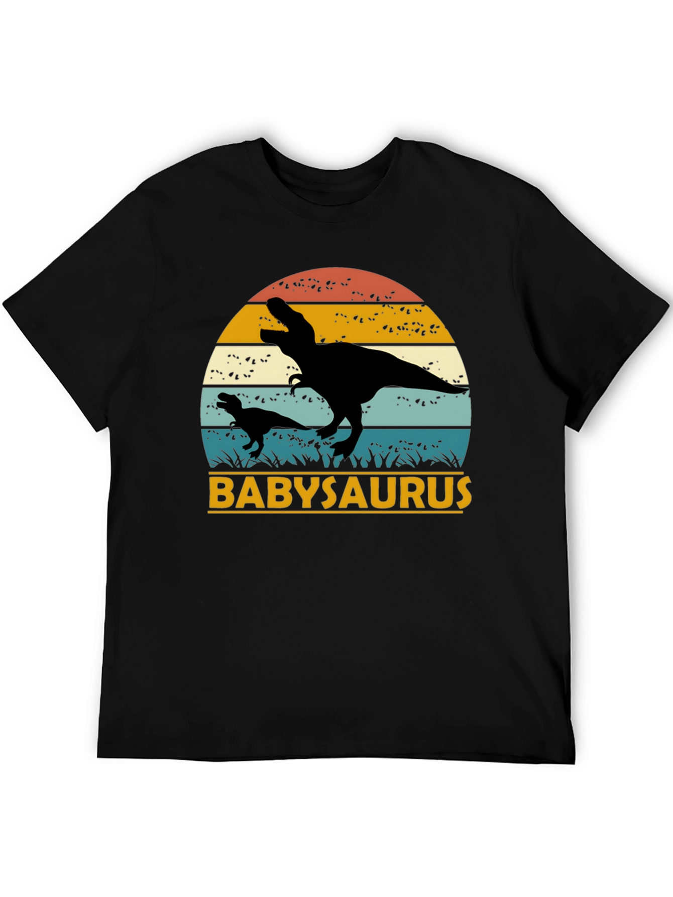 Babysaurus Rex T-Shirt - Black Dinosaur Tee