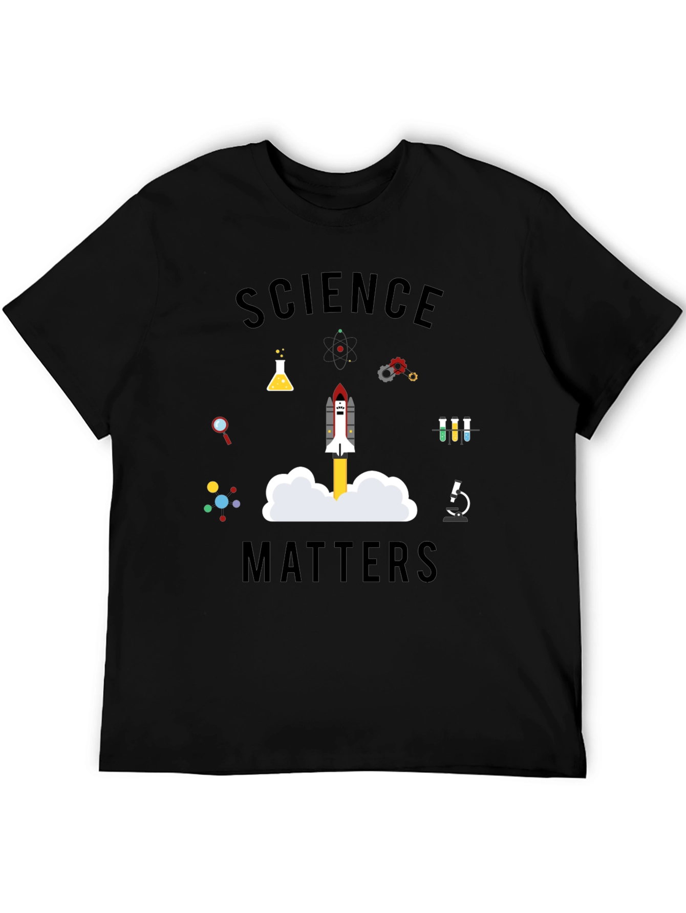 Science Matters Graphic T-Shirt - Black