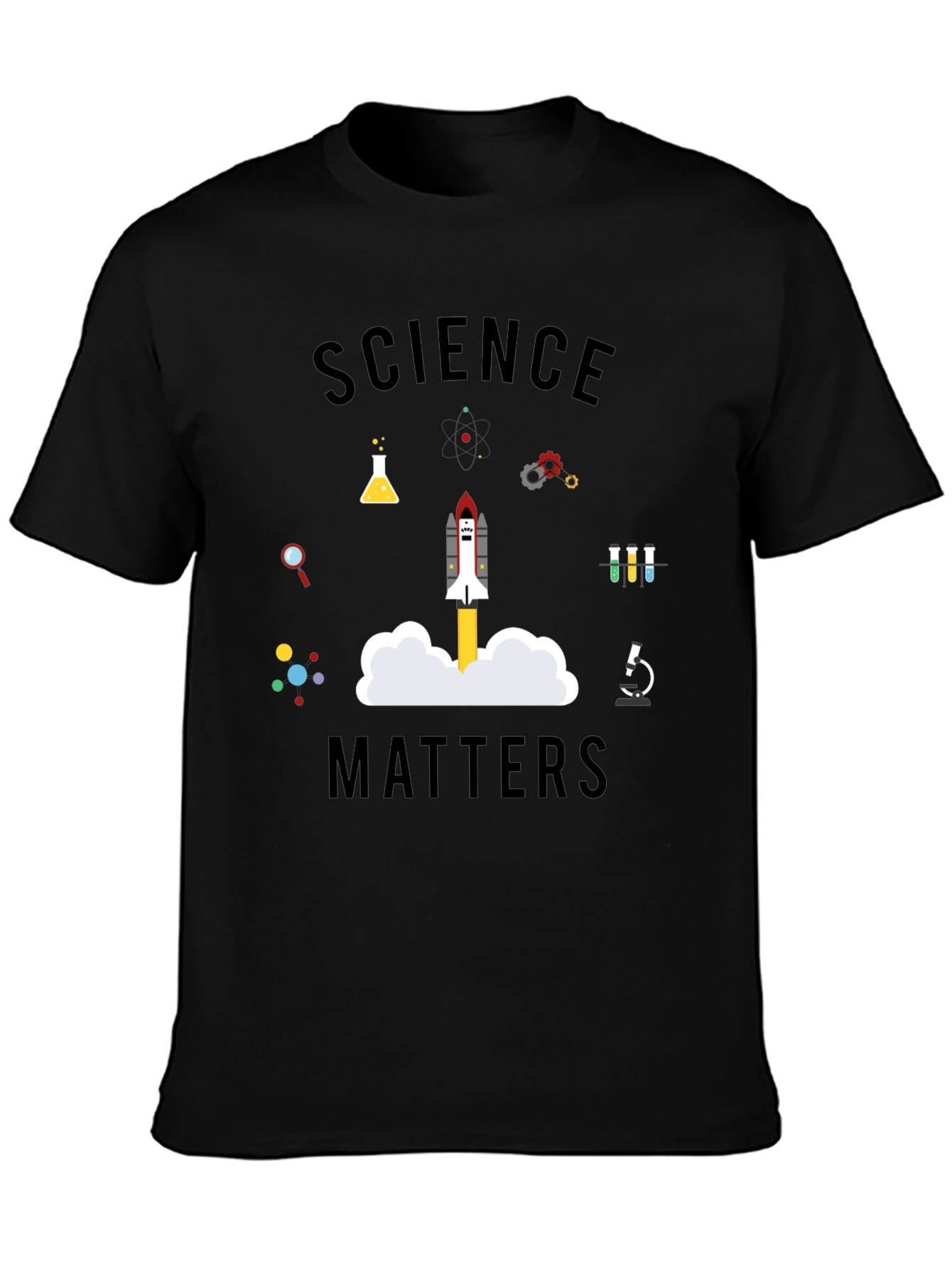 Science Matters Graphic T-Shirt - Black