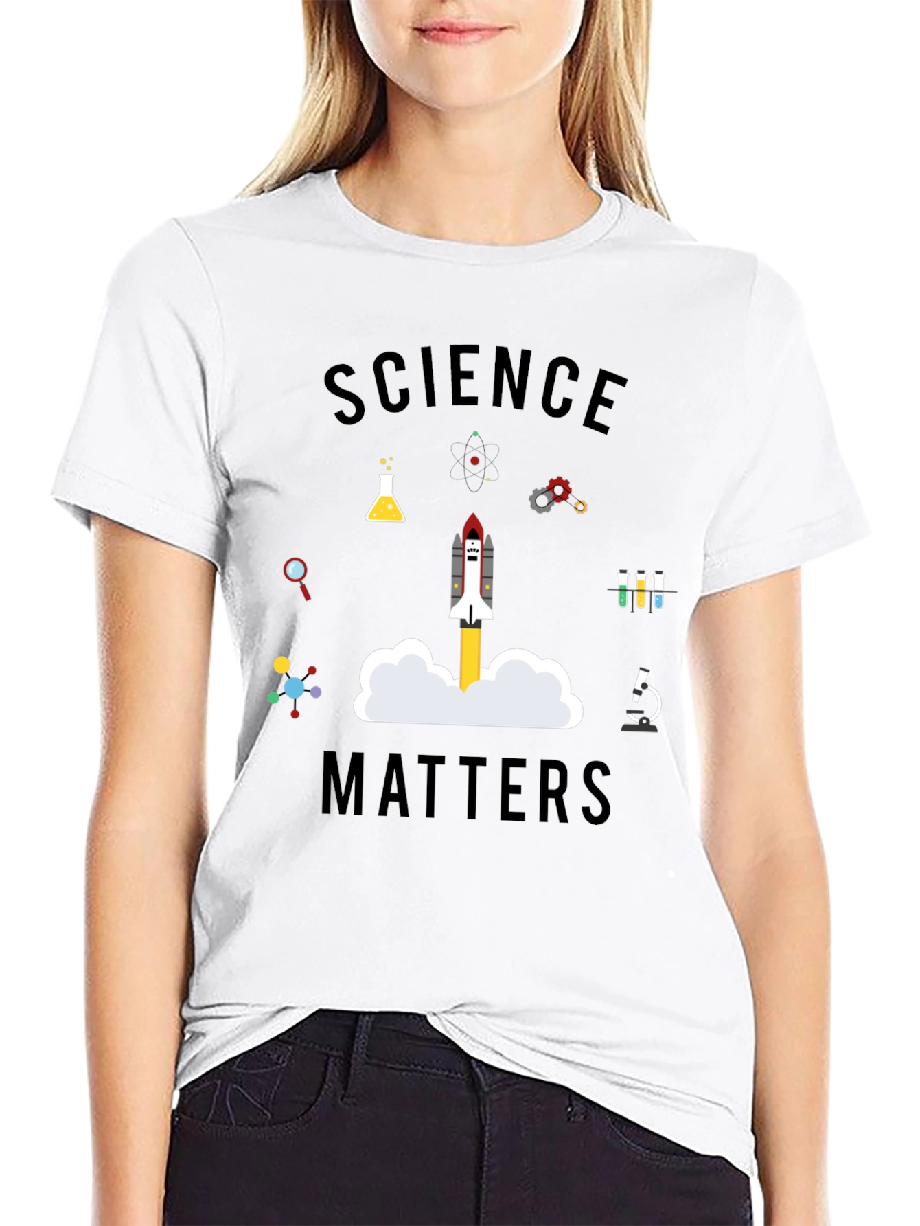 Science Matters Graphic T-Shirt - Black