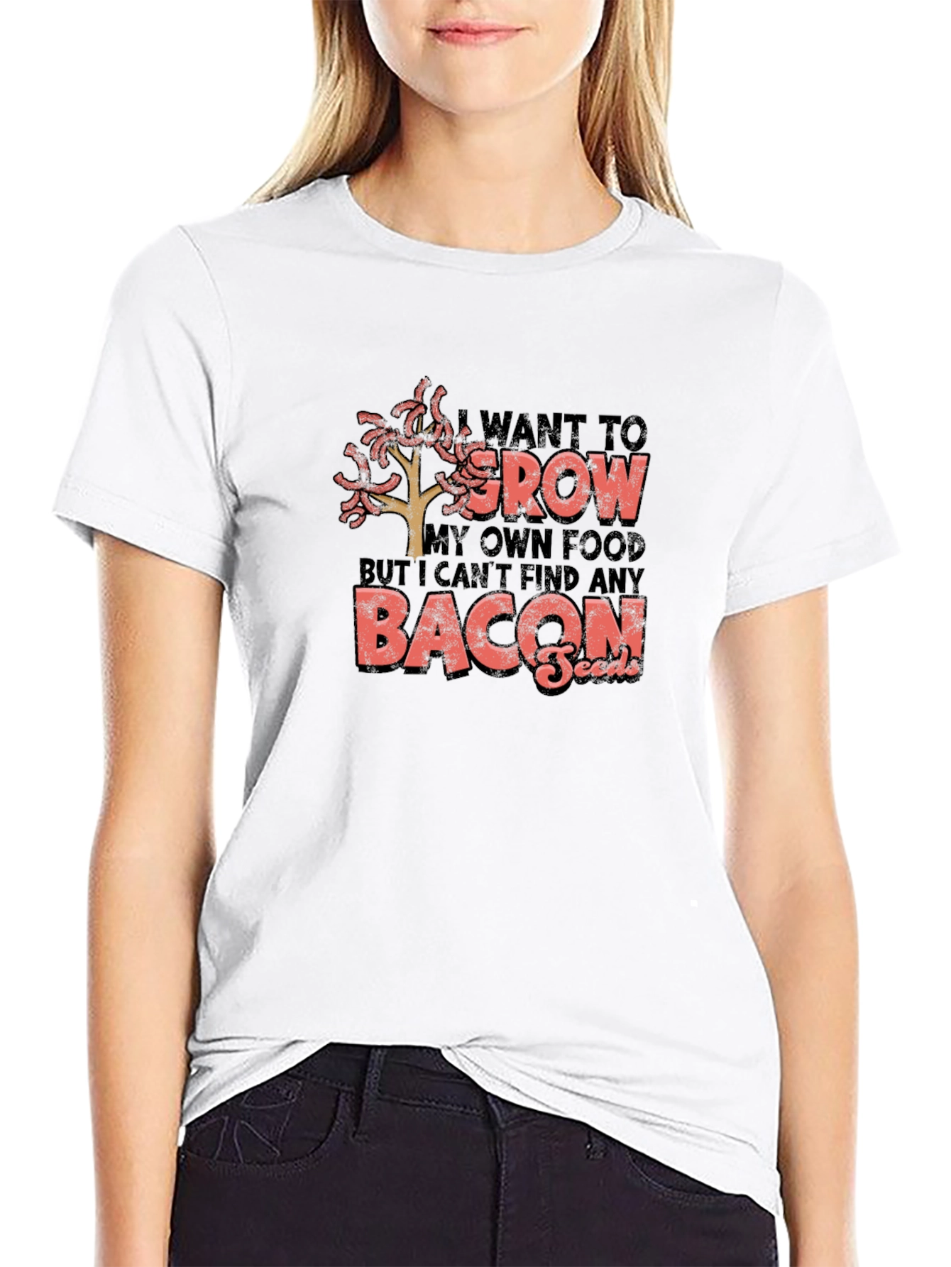 Funny Bacon Seeds Graphic Tee