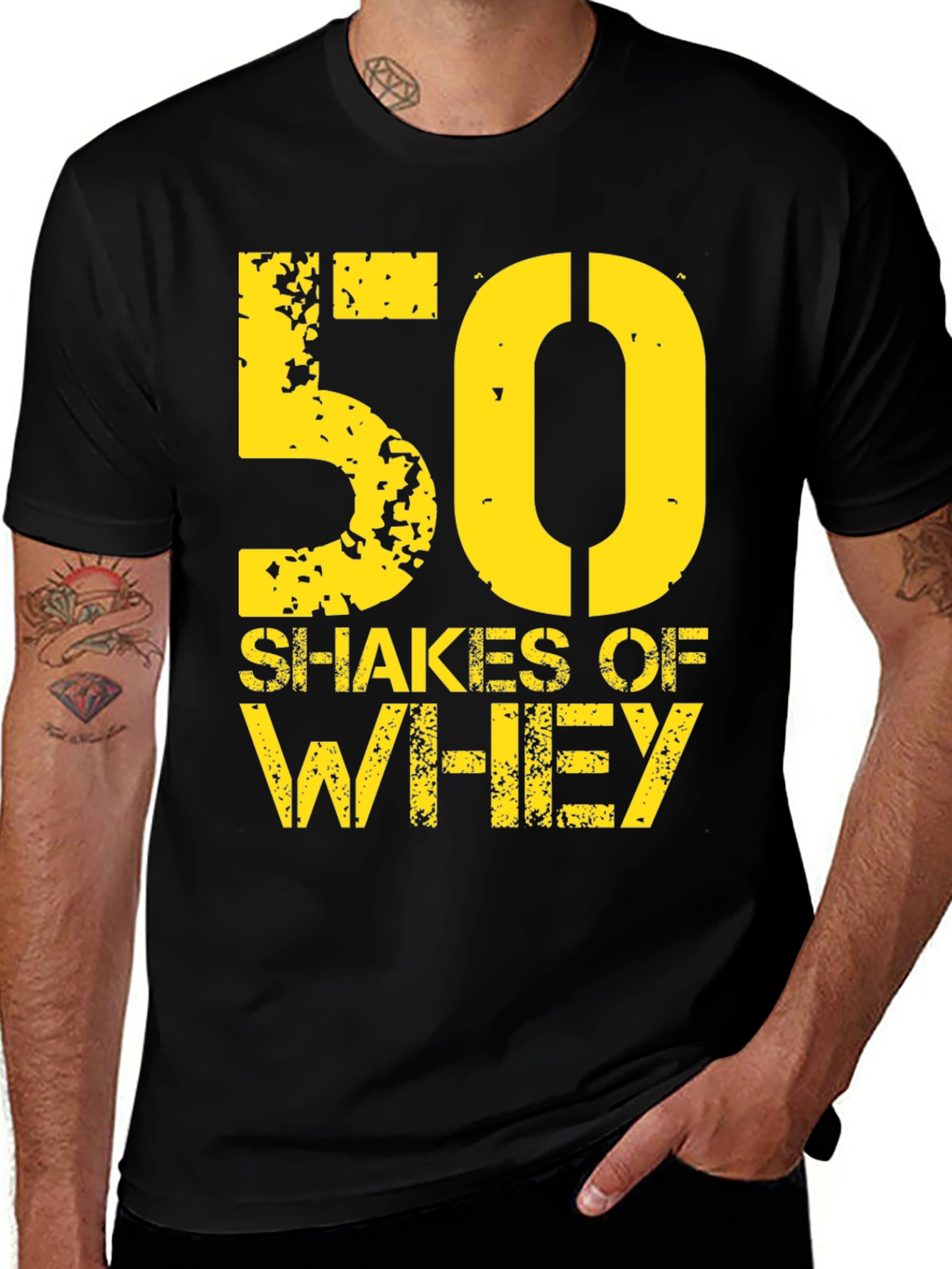 50 Shakes of Whey Graphic T-Shirt