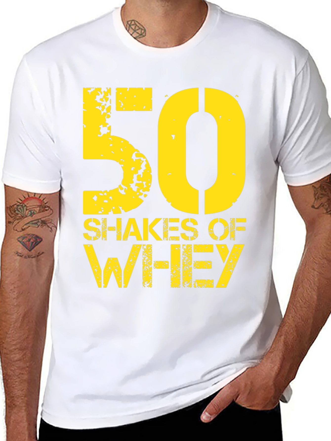 50 Shakes of Whey Graphic T-Shirt
