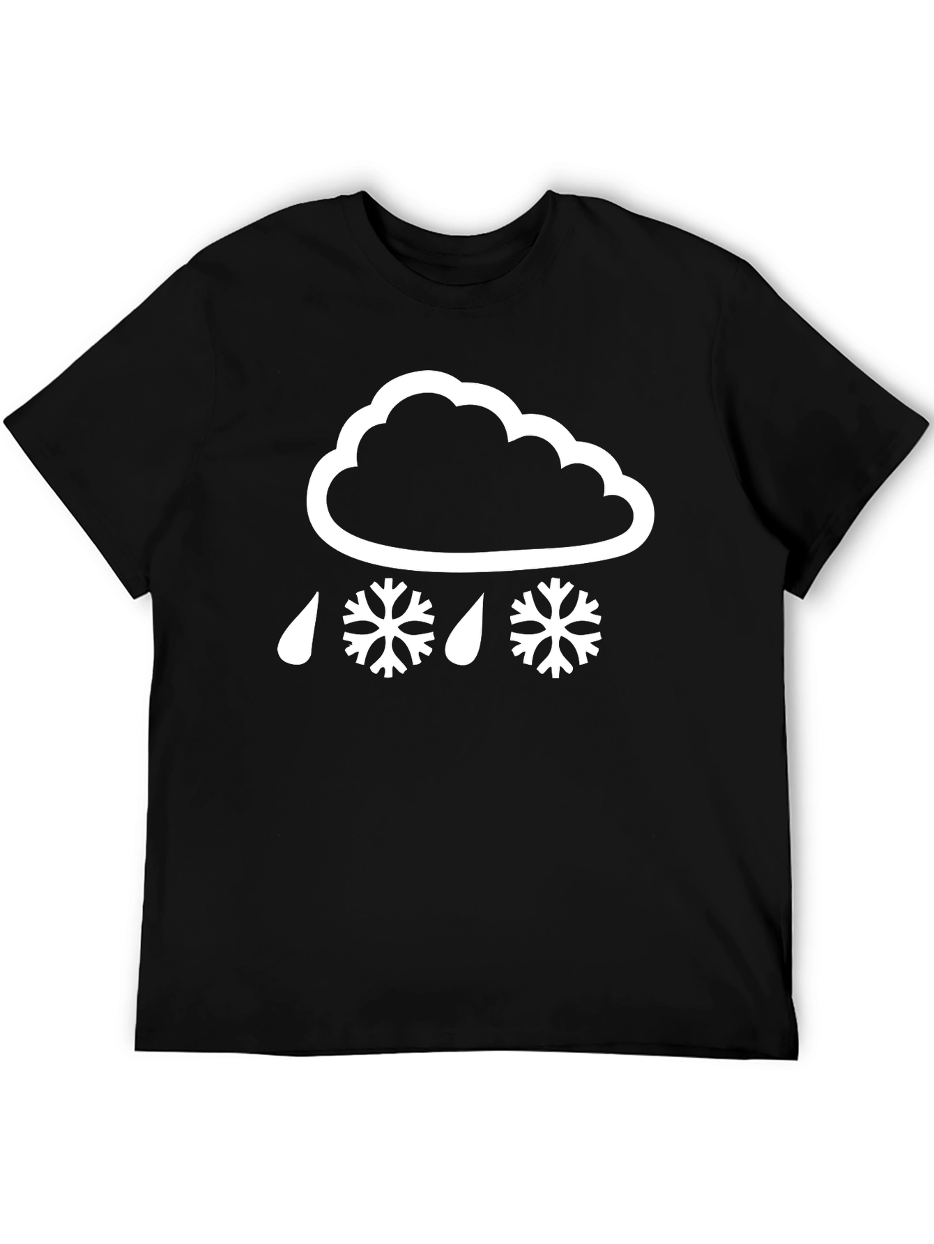 Snow Day Tee: Stylish Weather Graphic T-Shirt