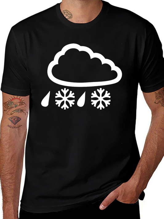 Snow Day Tee: Stylish Weather Graphic T-Shirt