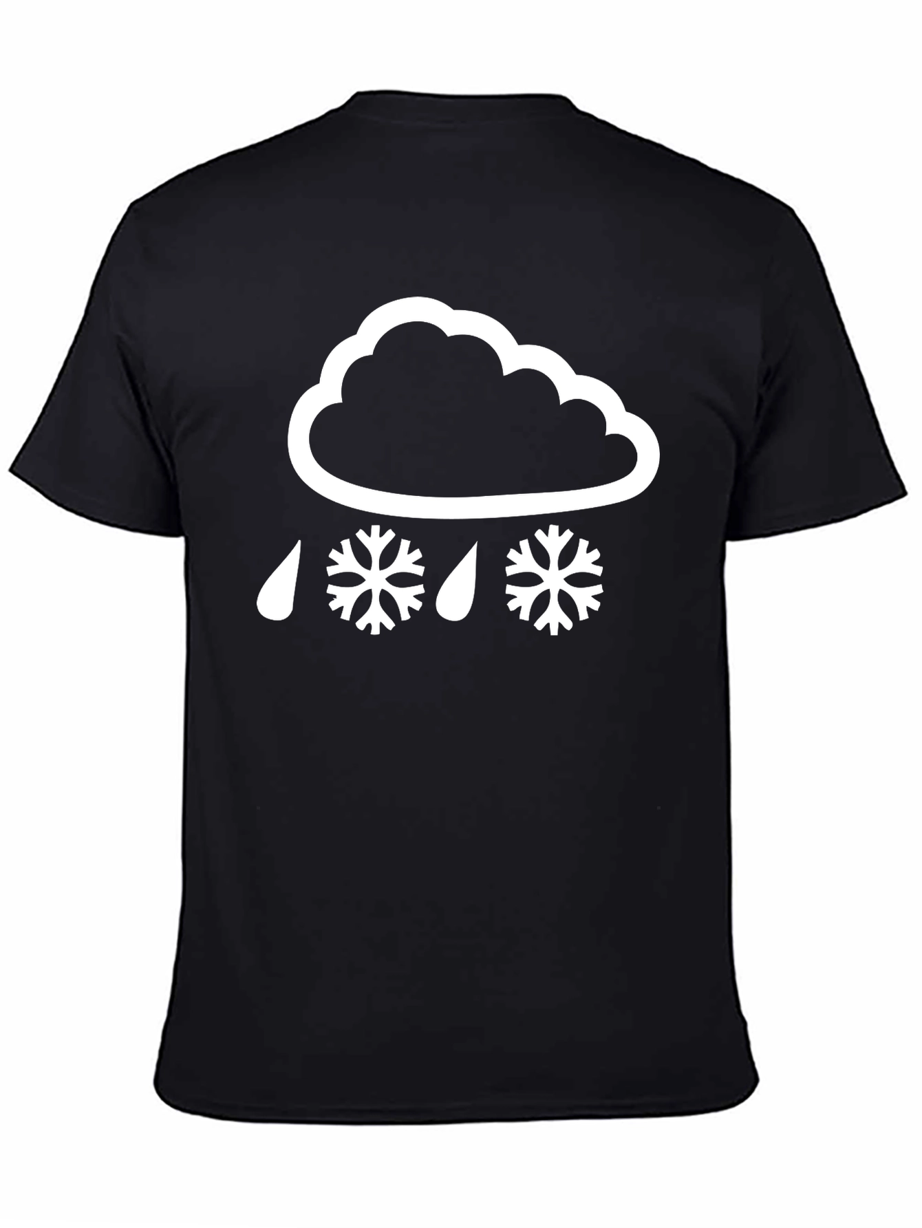 Snow Day Tee: Stylish Weather Graphic T-Shirt