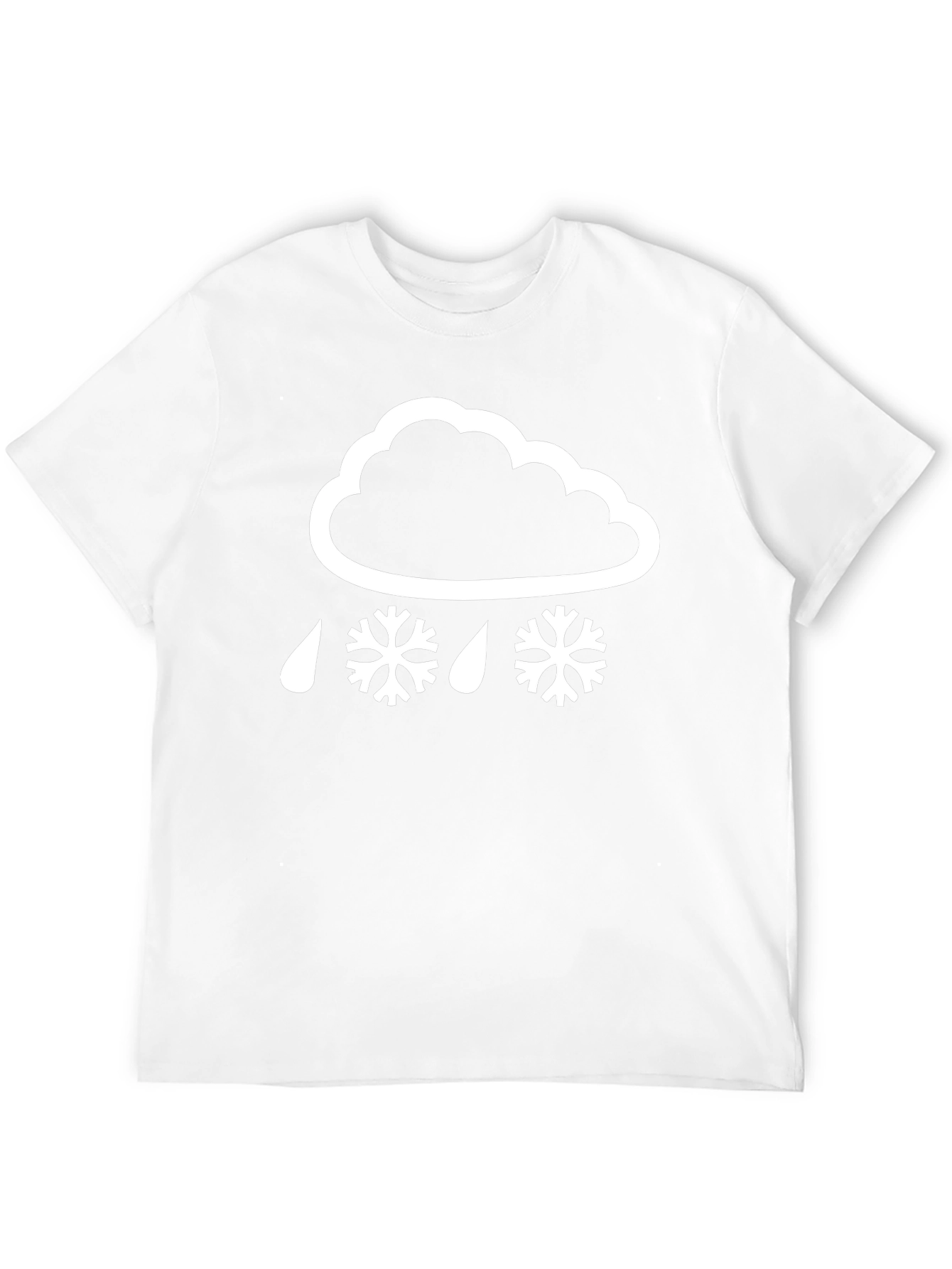 Snow Day Tee: Stylish Weather Graphic T-Shirt
