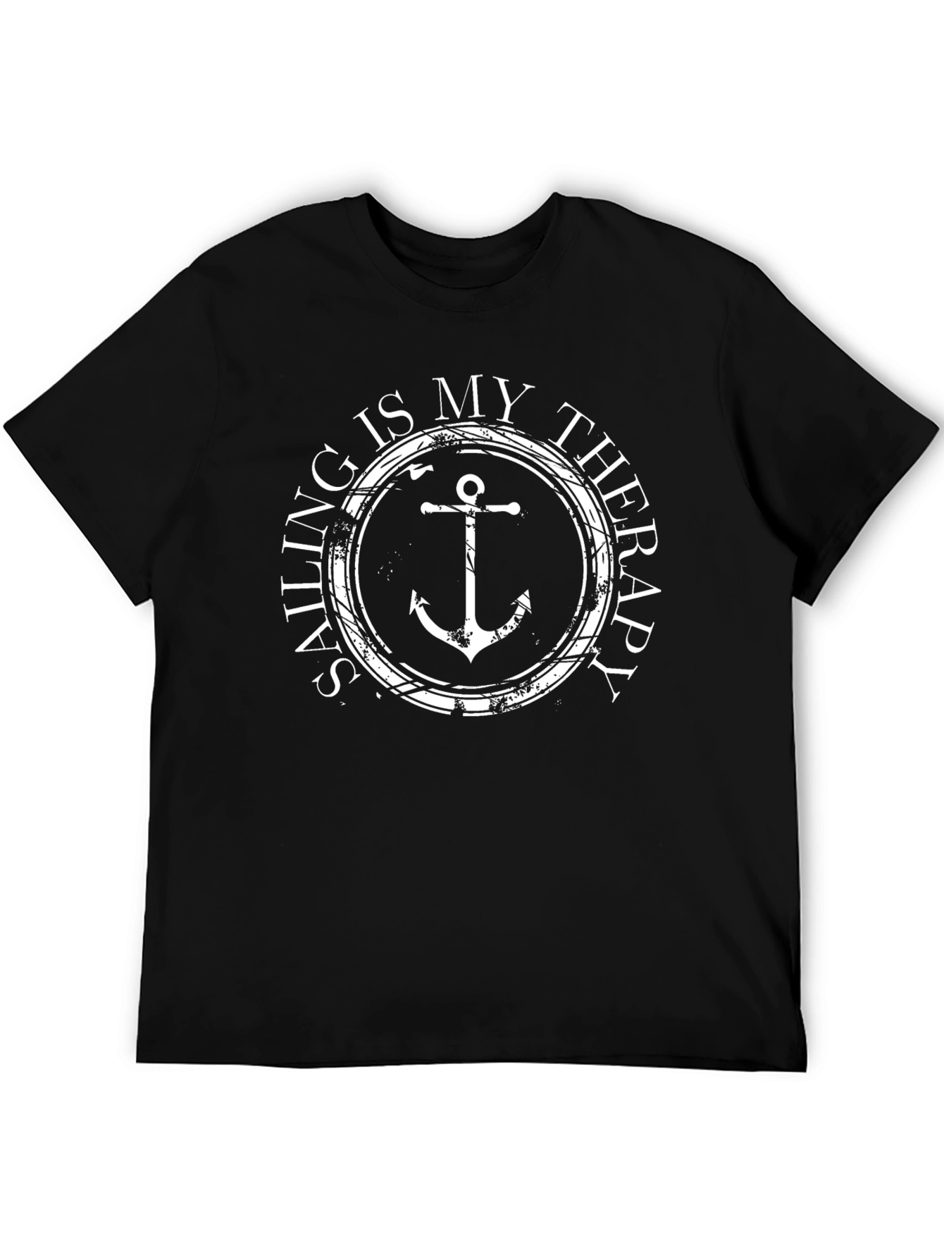 Sailing is My Therapy Anchor Graphic T-Shirt