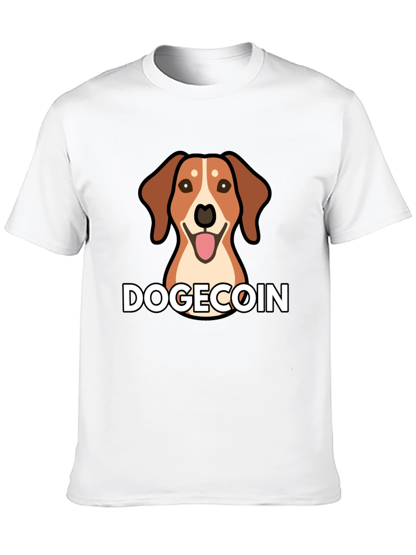 Dogecoin Dog T-Shirt - Black