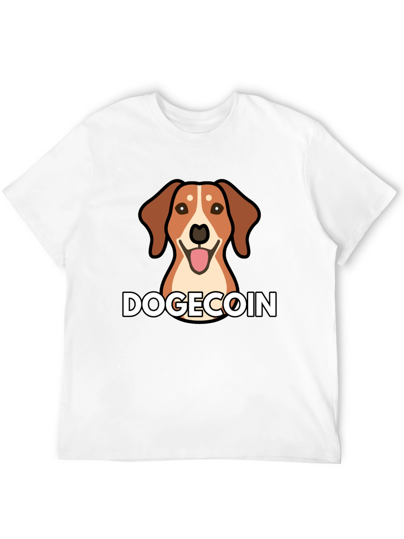 Dogecoin Dog T-Shirt - Black