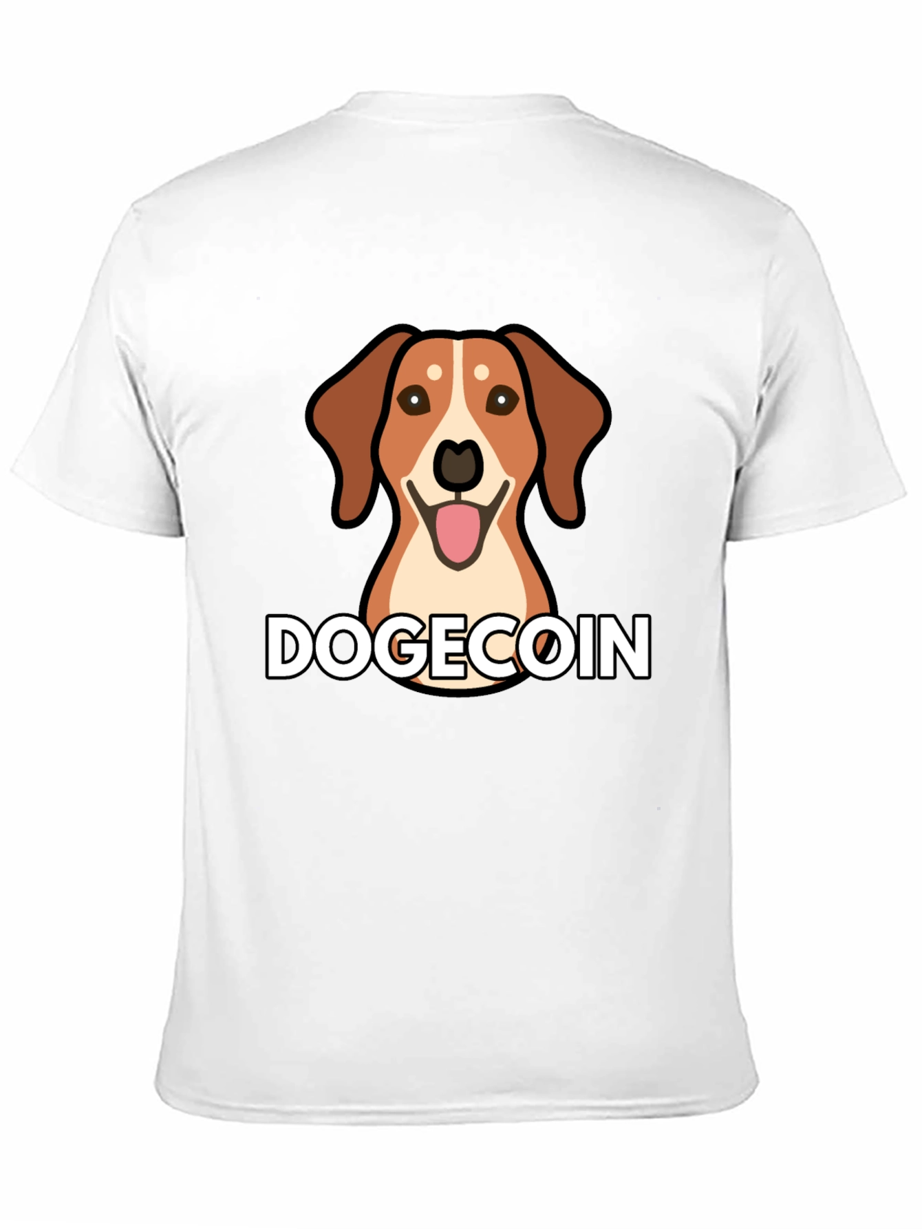Dogecoin Dog T-Shirt - Black