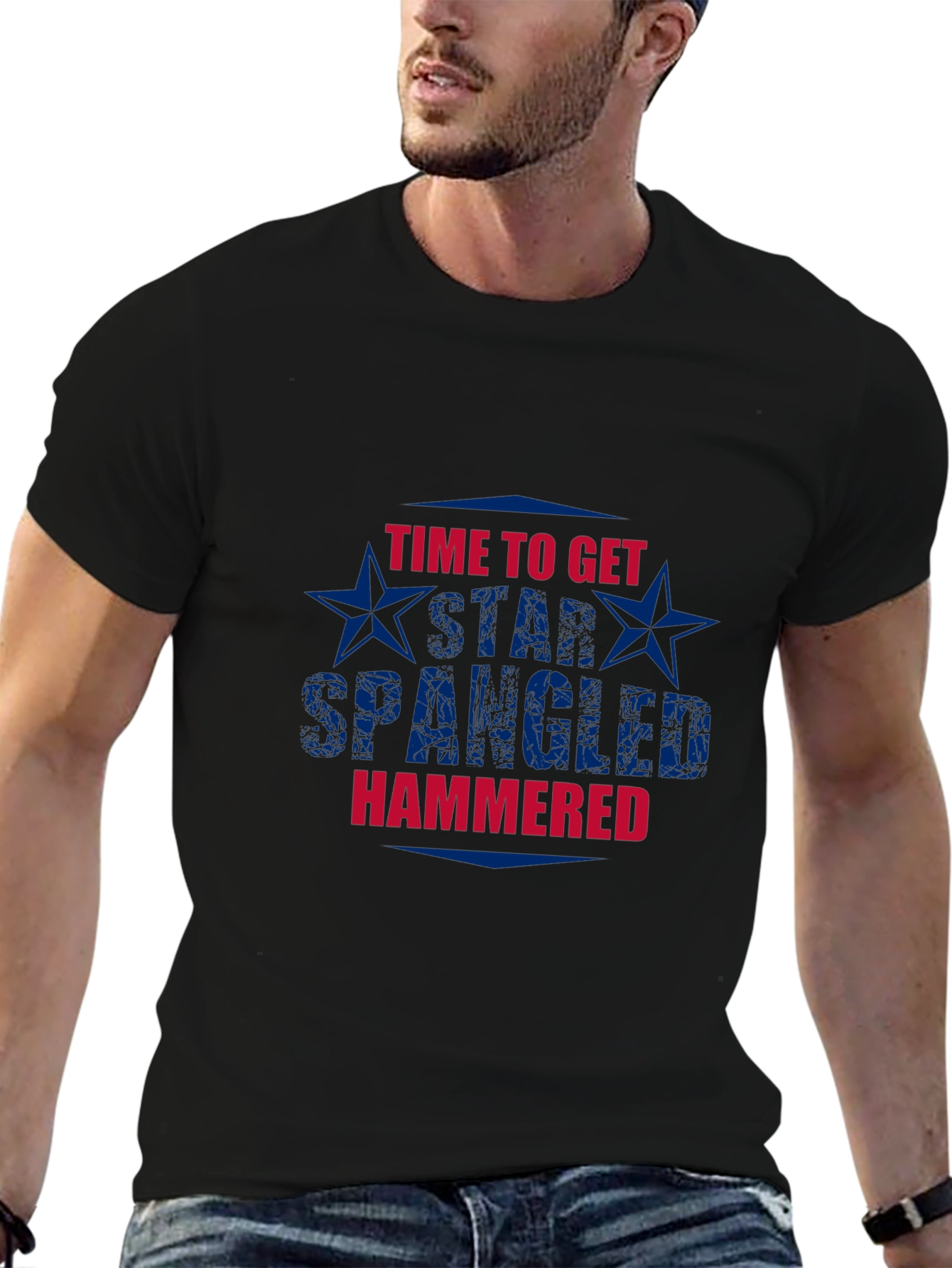 Star Spangled Hammered Graphic T-Shirt