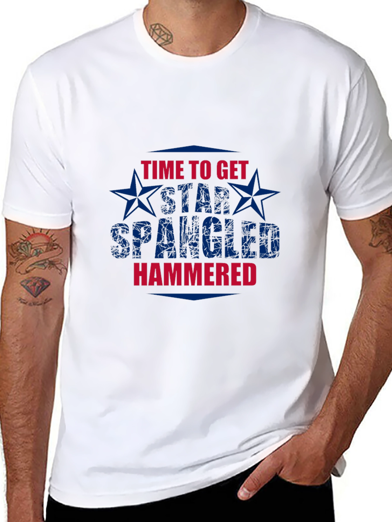Star Spangled Hammered Graphic T-Shirt