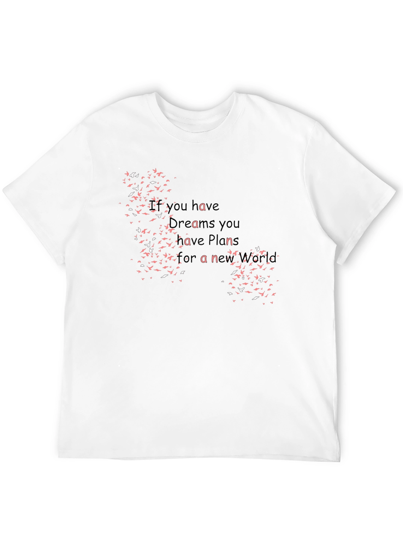 Dreams & Plans Bird T-Shirt - Black